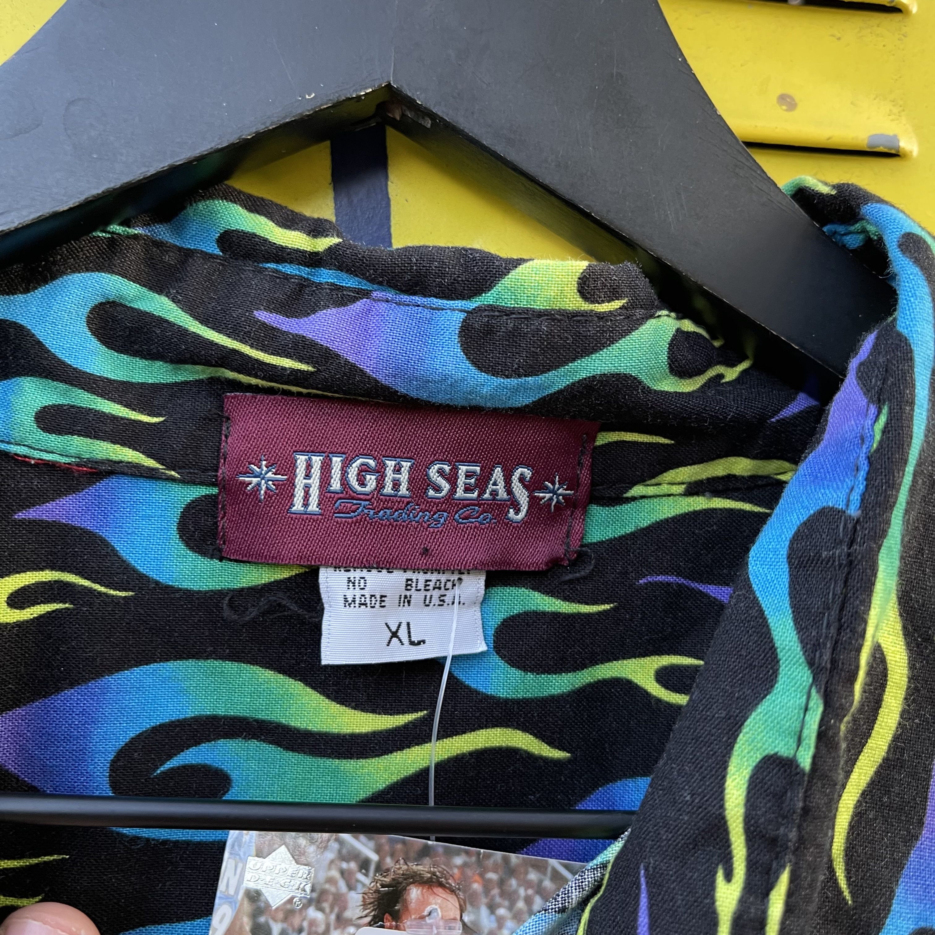Vintage Vintage Made in USA High Seas Trading Co. Flames Button Up Size US XL / EU 56 / 4 - 2 Thumbnail