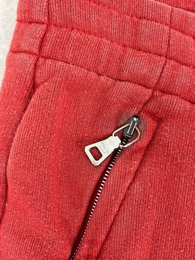 Prada 2000s Prada Red Zip-Pocket Jogger Pants Size 26" / US 2 / IT 38 - 10 Thumbnail