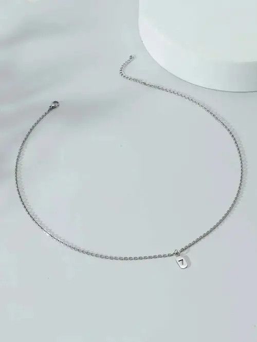 Jewelry Retro Punk Minimal Vintage Chain Necklace Stainless Steel Size ONE SIZE - 3 Thumbnail