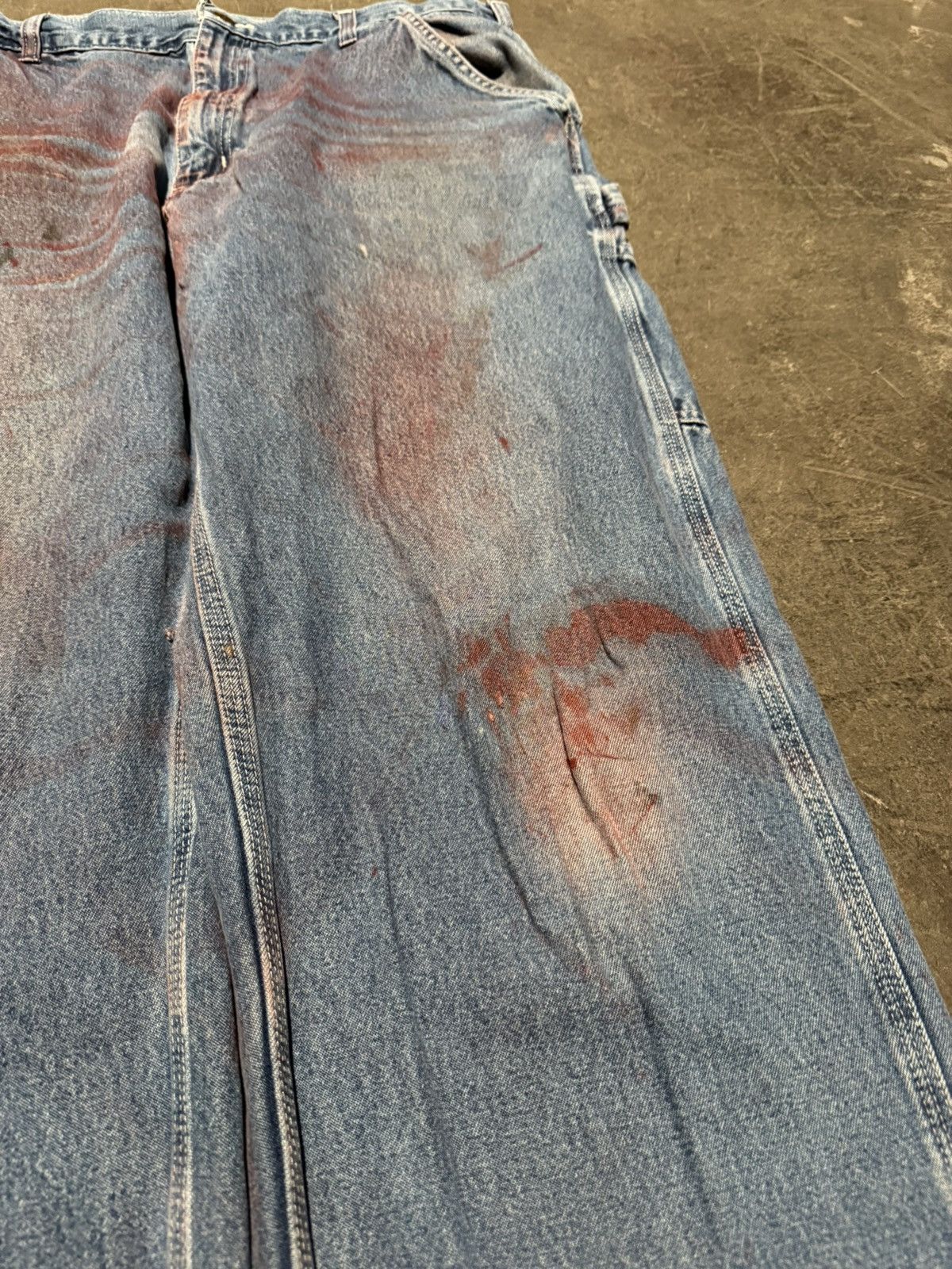 Carhartt × Vintage Vintage Distressed Carhartt Denim Carpenter Jeans Size 36x34 Size US 36 / EU 52 - 6 Thumbnail