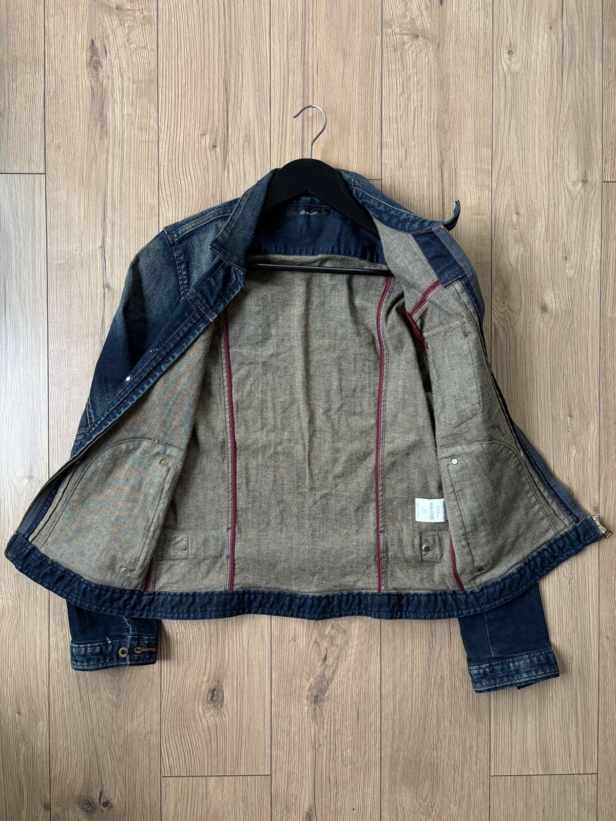 Johnbull Johnbull y2k Style Denim Painter Buckle Cinch Back Jacket Size M / US 6-8 / IT 42-44 - 14 Thumbnail