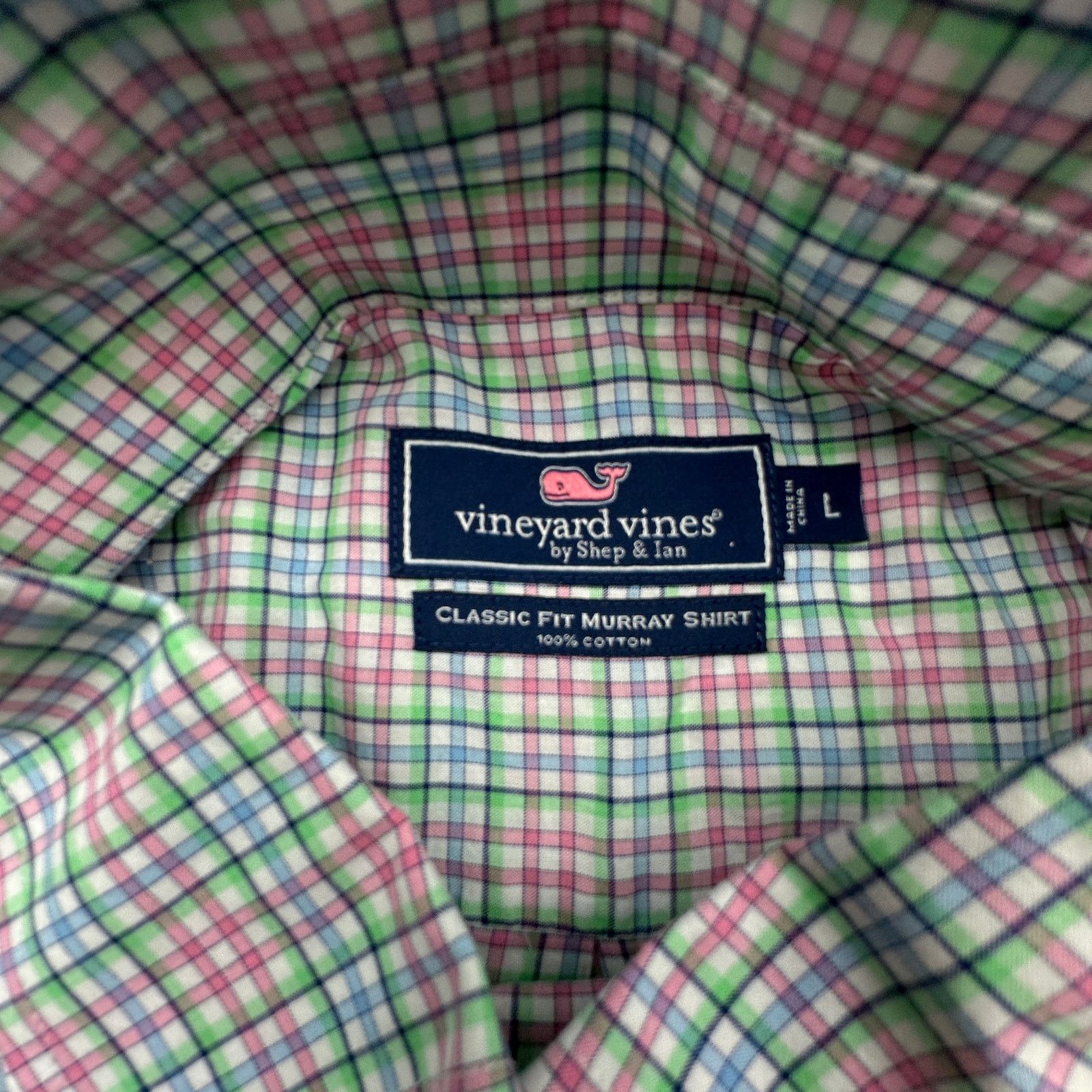 Vineyard Vines Vineyard Vines Classic Fit Murray Plaid Button Shirt Mens L Size US L / EU 52-54 / 3 - 3 Thumbnail