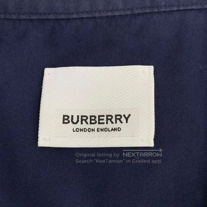 Burberry Burberry Men's S Size Navy Cotton Shirt. Size US S / EU 44-46 / 1 - 4 Thumbnail