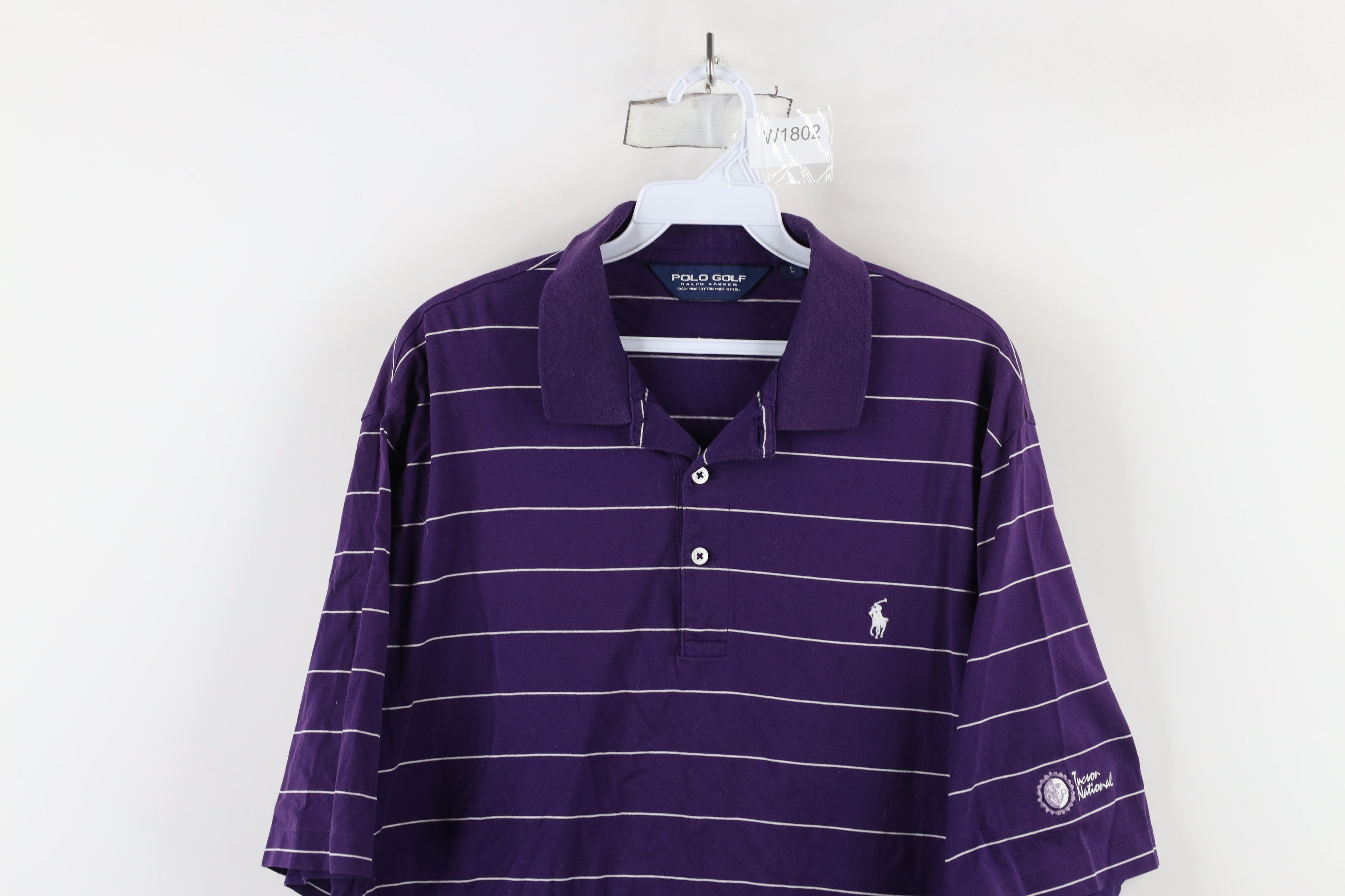 Ralph Lauren Vintage Polo Golf Ralph Lauren Striped Polo Shirt Purple Size US L / EU 52-54 / 3 - 2 Thumbnail