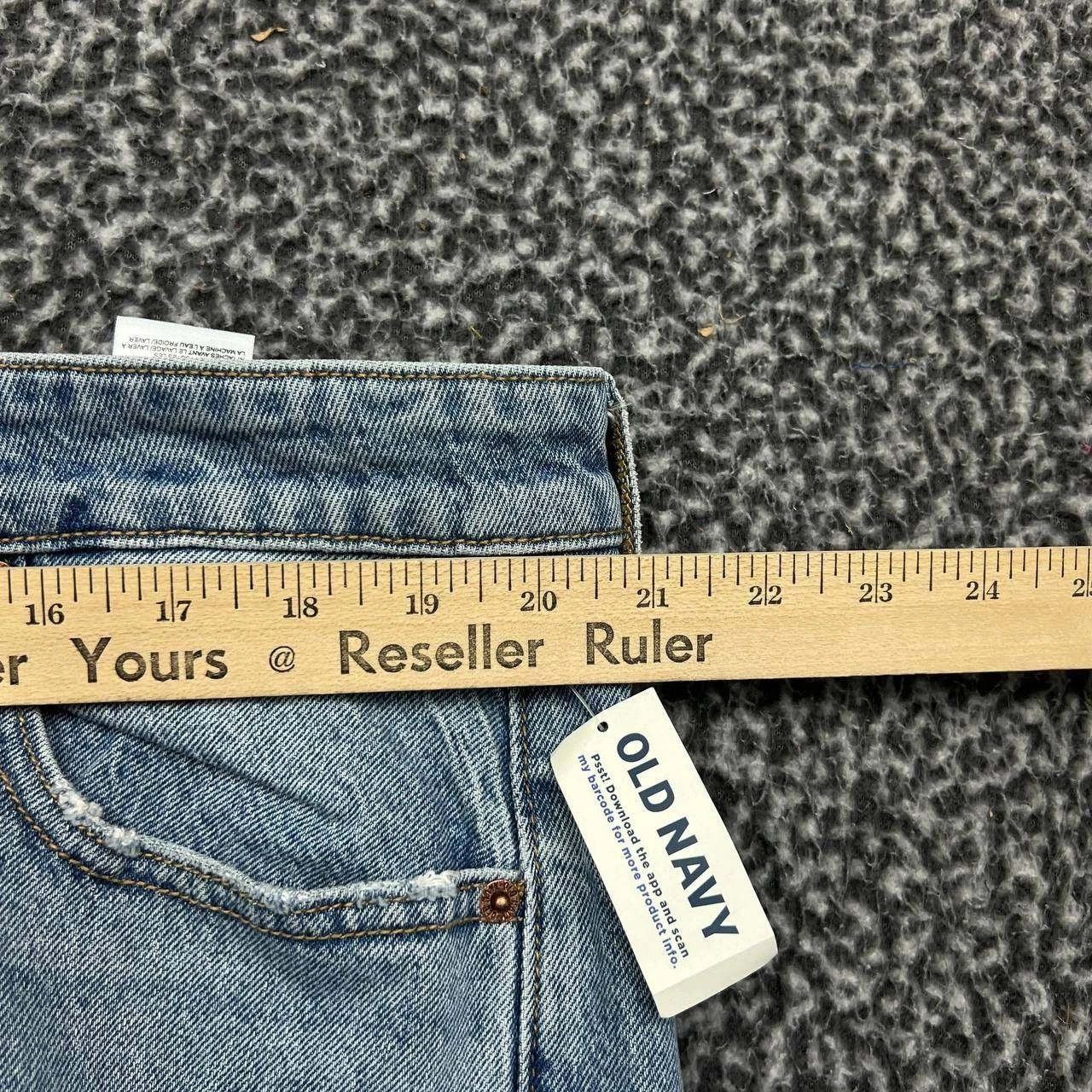 Old Navy Old Navy Jeans Women 20 High Rise Faded Wide Leg Denim 41x30 Size 41" - 4 Thumbnail