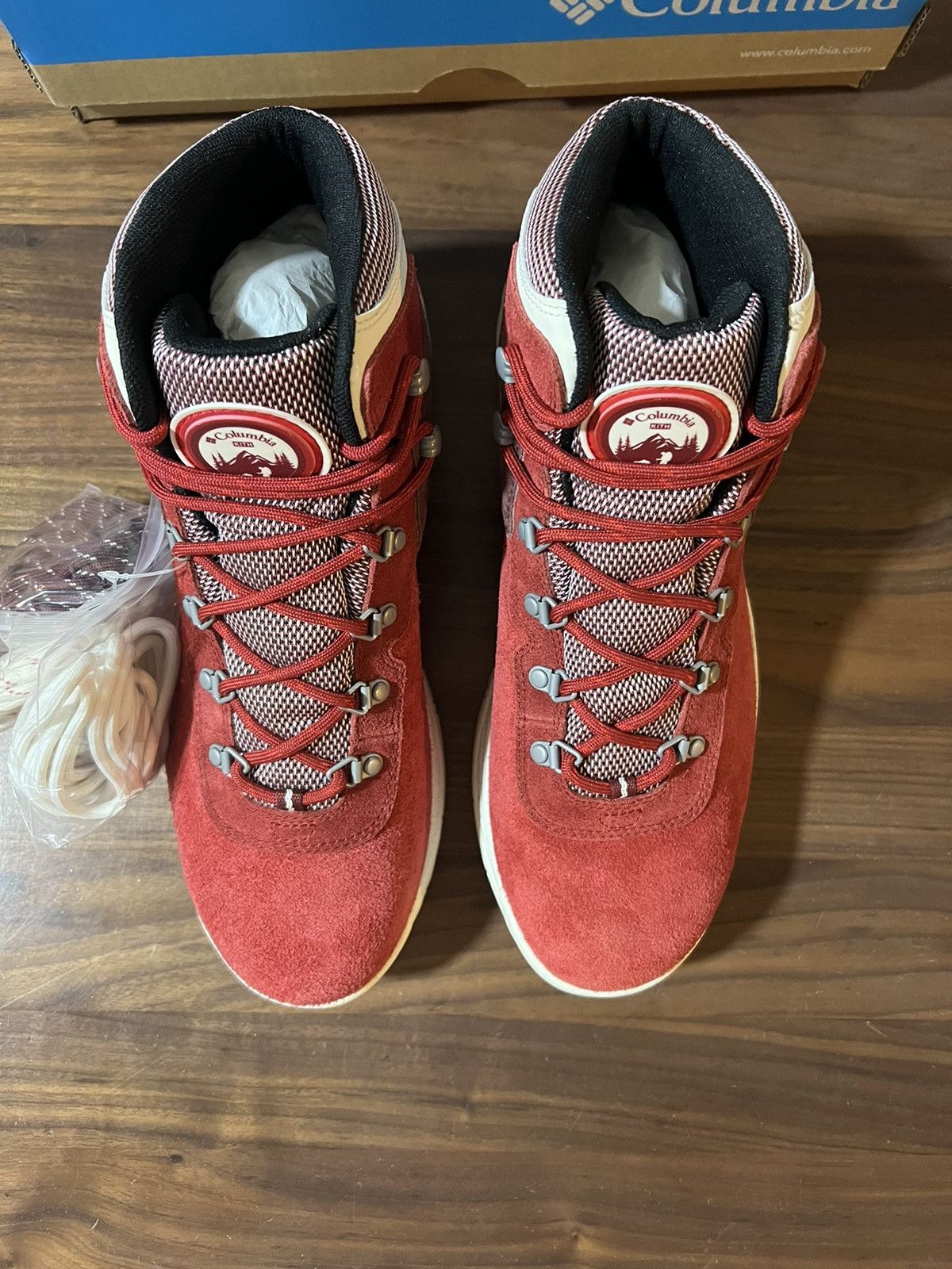 Columbia × Kith Kith for Columbia Newton Ridge Bright Red 