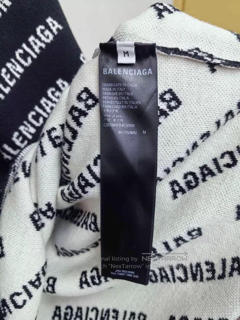Balenciaga Balenciaga Black Camo Printed Old Logo Knit Sweater Size US M / EU 48-50 / 2 - 6 Thumbnail