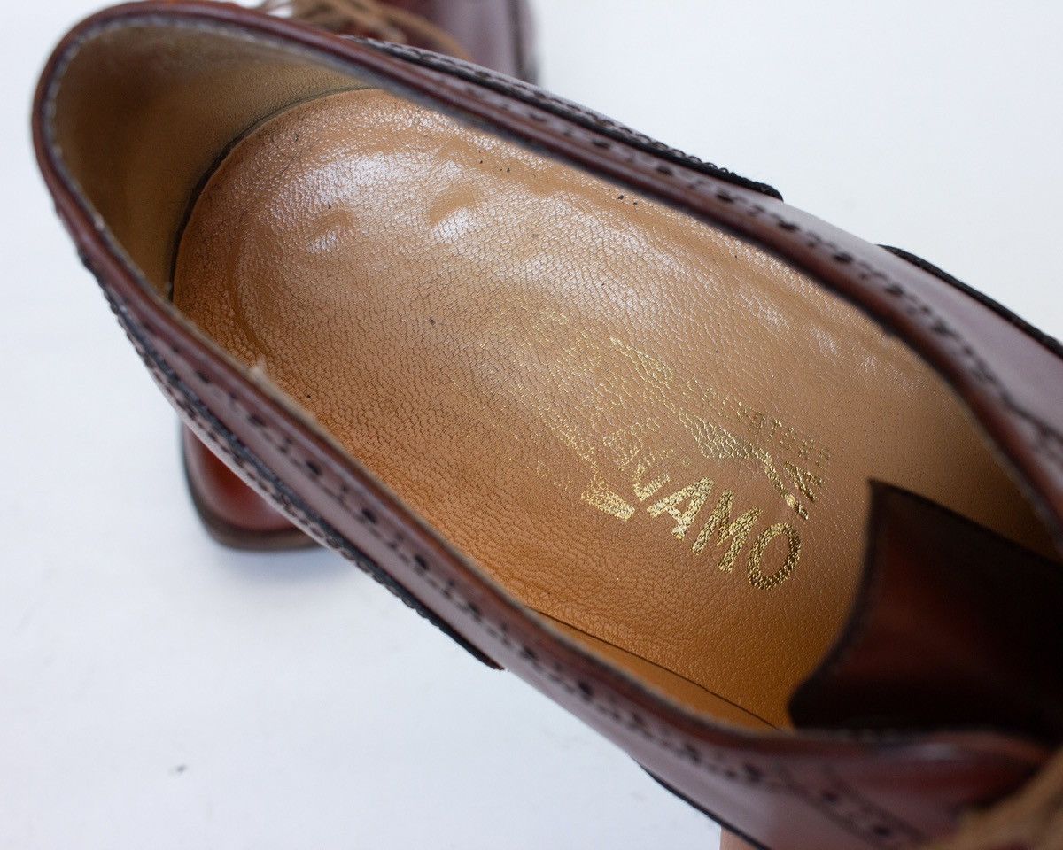 Salvatore Ferragamo Salvatore Ferragamo Brown Leather Oxford Cap Toe Brogue Size US 9.5 / EU 42-43 - 11 Thumbnail