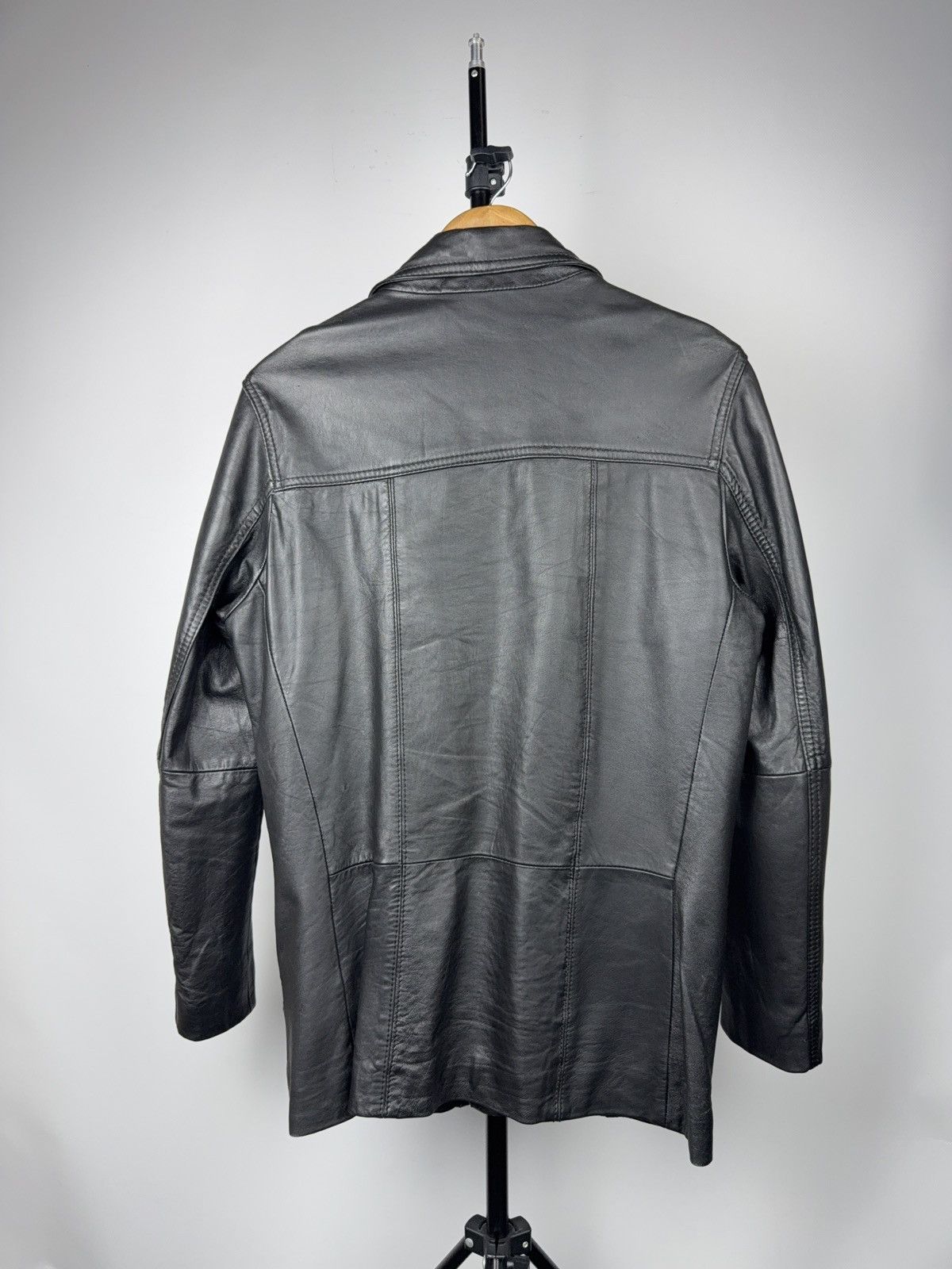 Japanese Brand Avant Garde Biker Gipsy Leather Jacket Button Up Minimalist Size US S / EU 44-46 / 1 - 10 Thumbnail