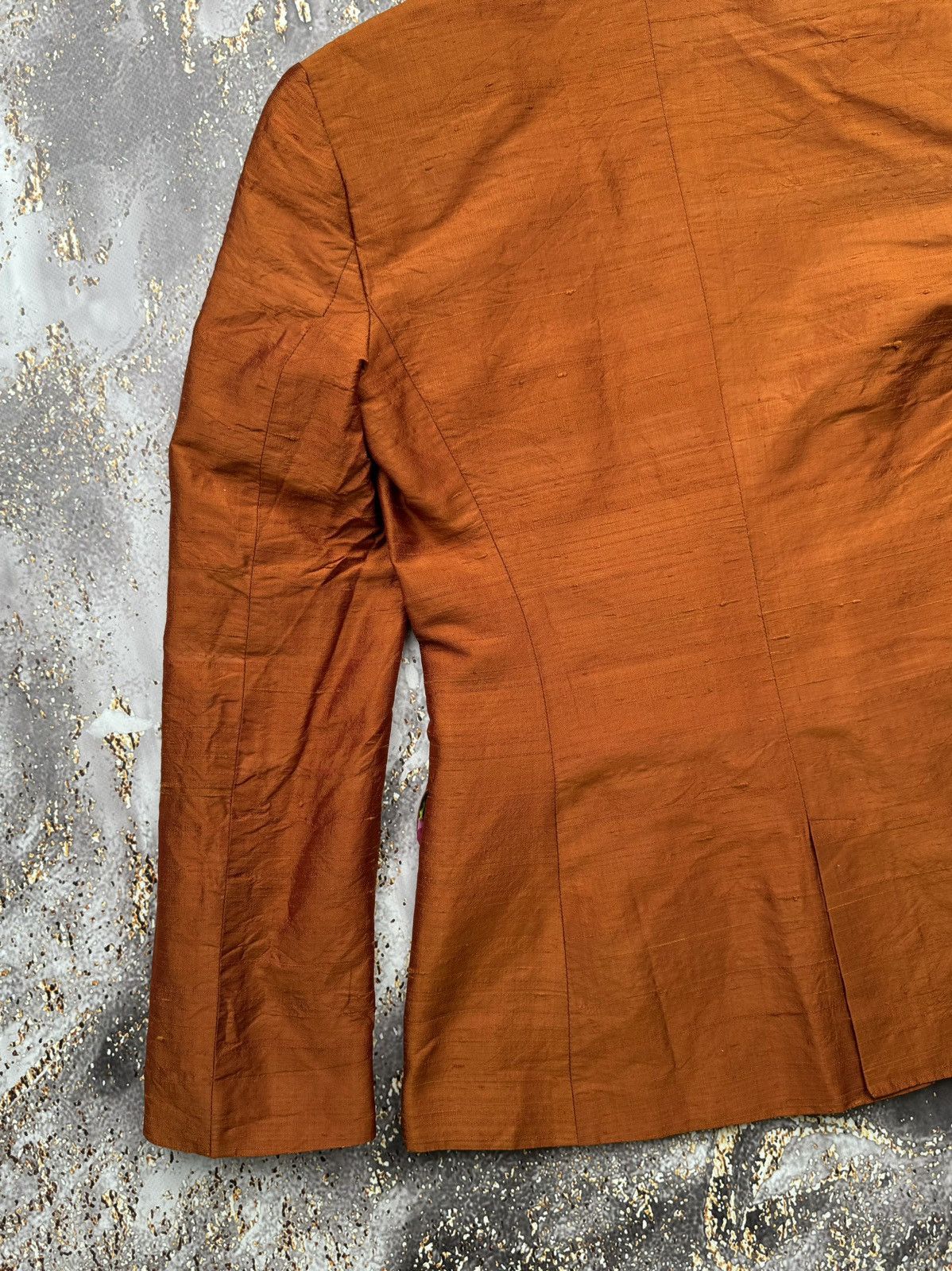 Dolce & Gabbana × Vintage Dolce & Gabbana Vintage Silk Blazer Size XS / US 0-2 / IT 36-38 - 12 Thumbnail