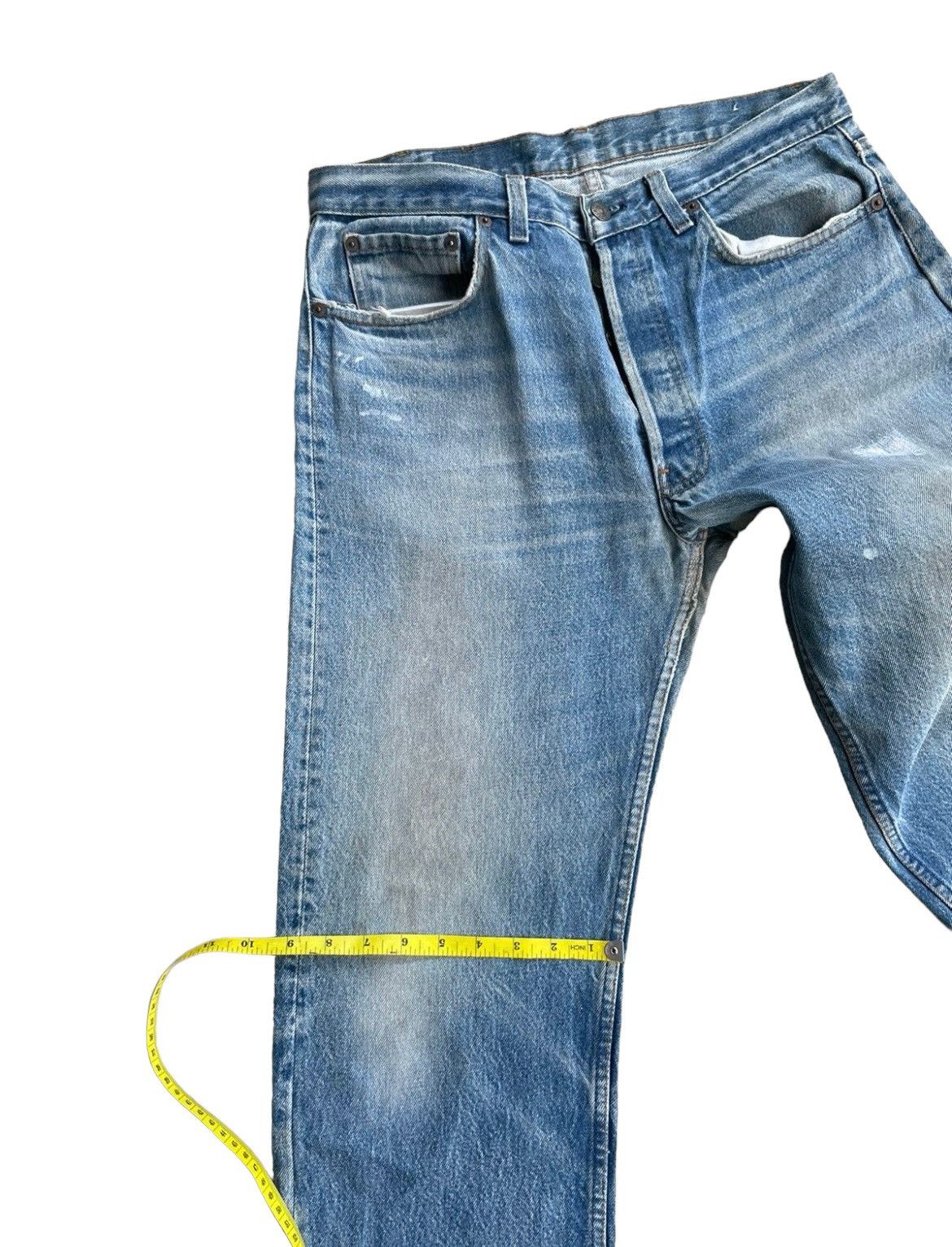 Levi's Vintage Levi’s 501 1987 Usa Aging Rework Zigzag Size US 33 - 22 Thumbnail