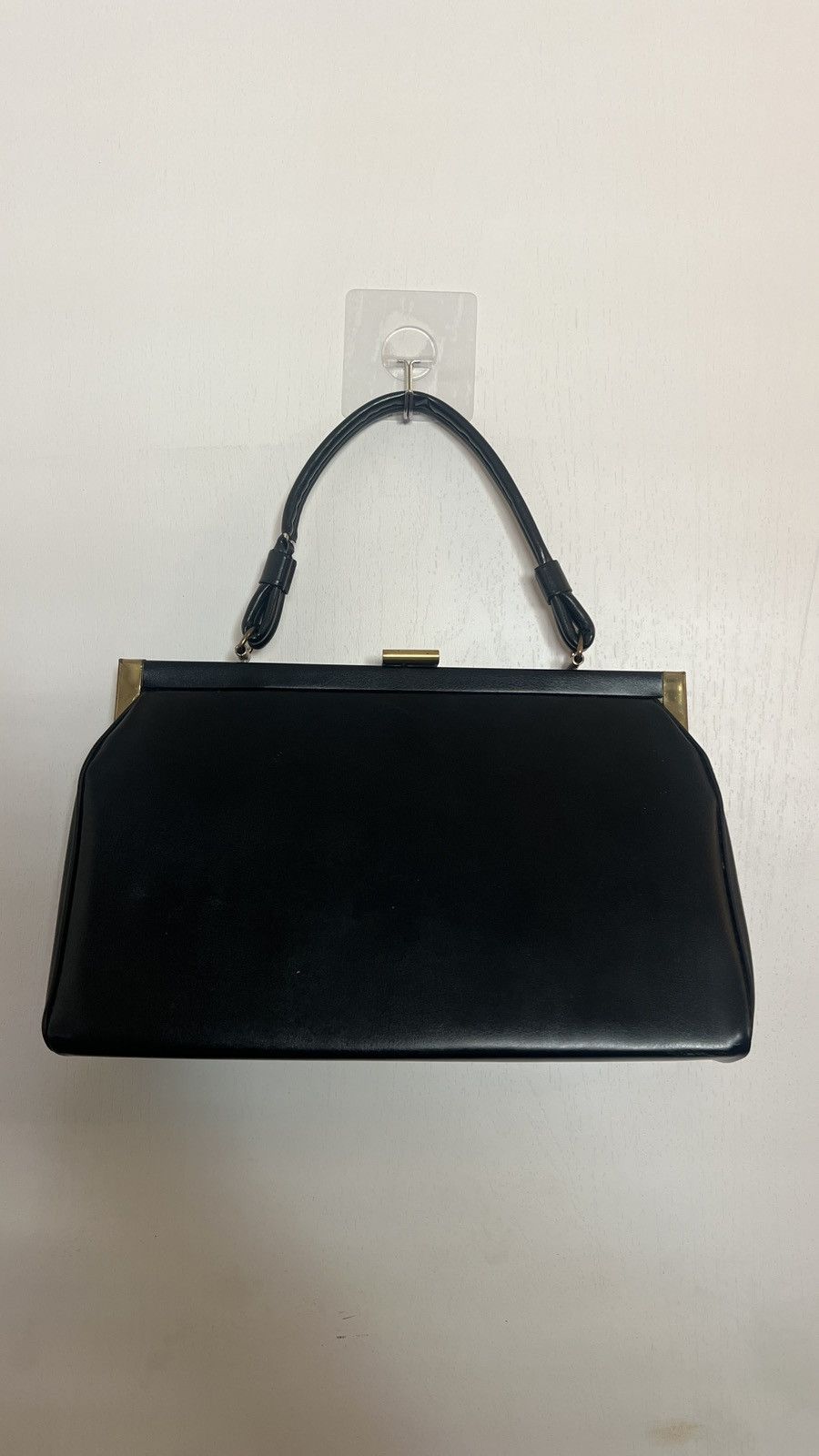 Other 1950s Vintage Era Dubette New York Black Leather Handbag Size ONE SIZE - 1 Thumbnail
