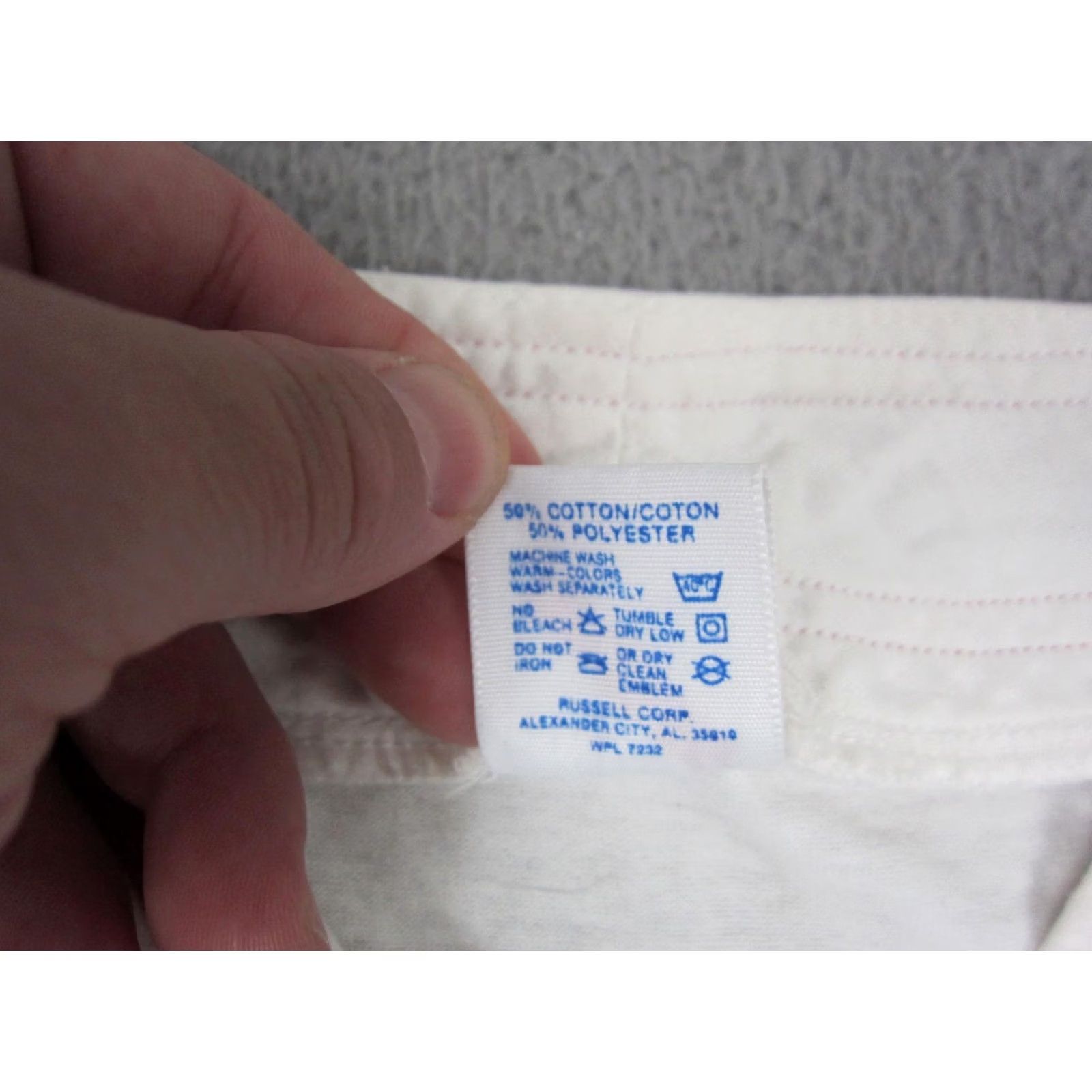 Jerzees Vintage Jerzees Jersey XL Extra Large White Burlington Iowa Baseball 90s Mens Size US XL / EU 56 / 4 - 4 Thumbnail