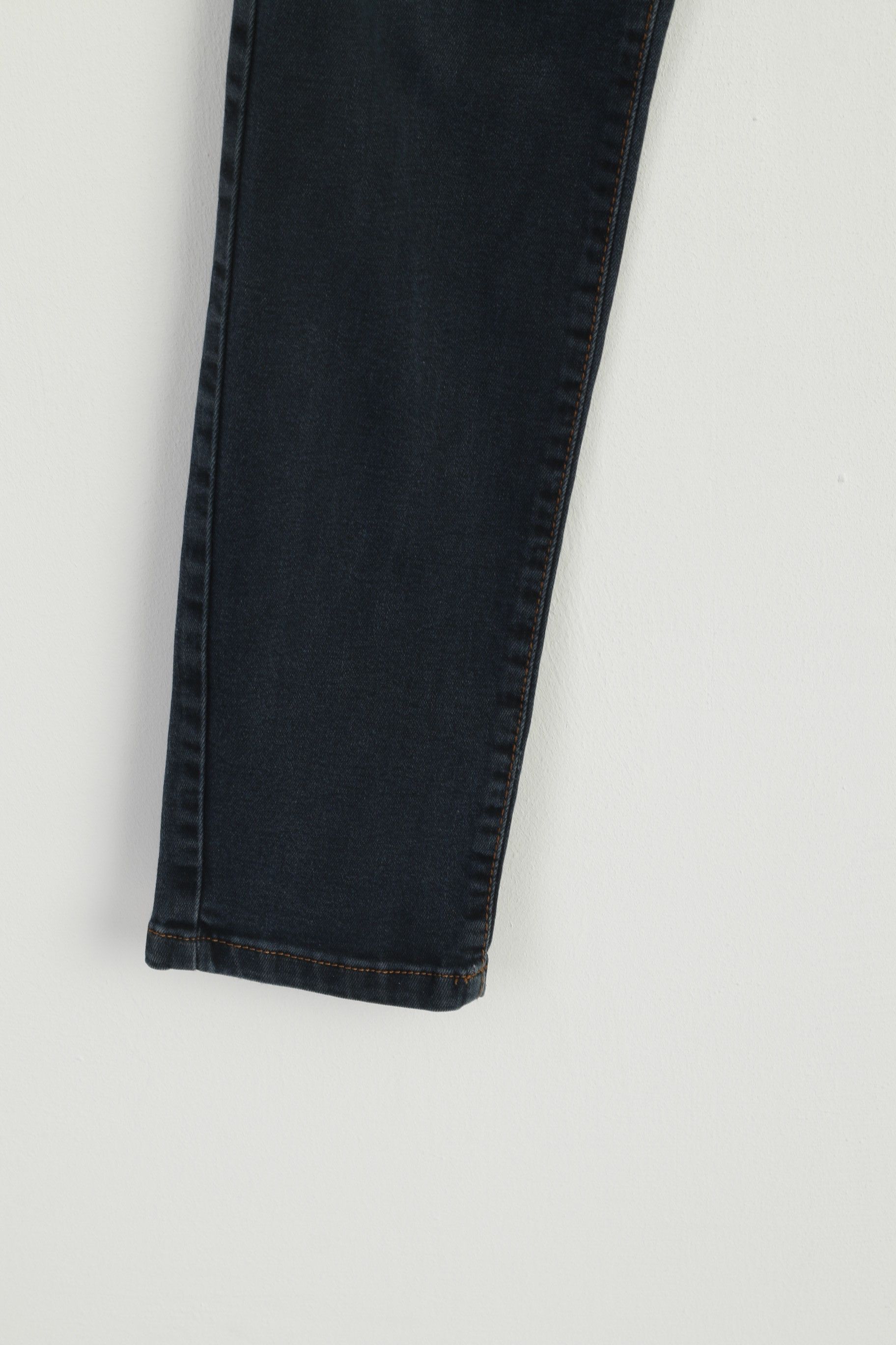Vintage ANGELS Women 34 S Jeans Trousers Navy Skinny 8805 Size 28" / US 6 / IT 42 - 3 Thumbnail