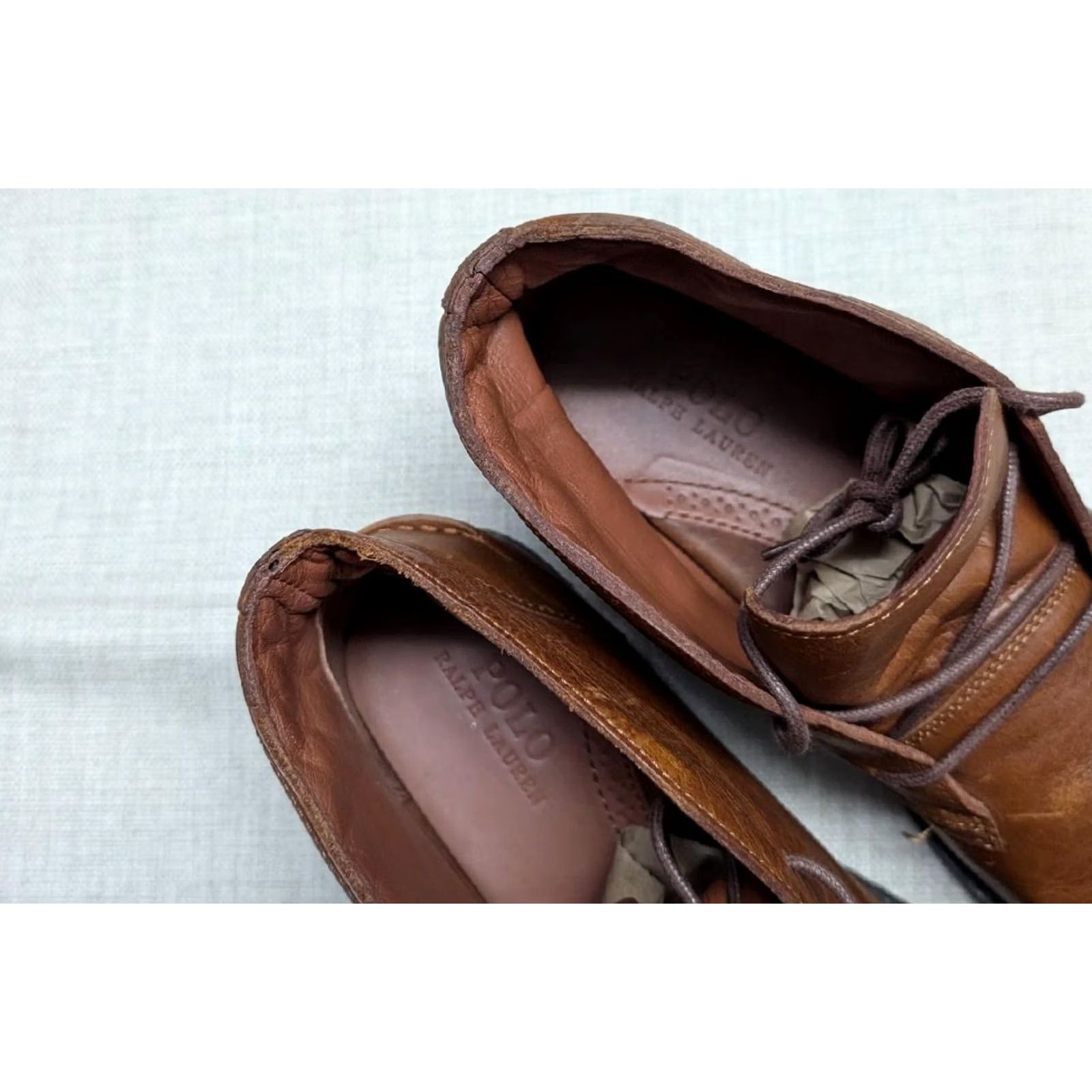 Polo Ralph Lauren POLO by Ralph Lauren Chukka Boots 10 D Brown Leather MARLOW Gum Soles Mens Size 10 D Brown Leather Polo Ralph Lauren Boots Size US M / EU 48-50 / 2 - 7 Thumbnail