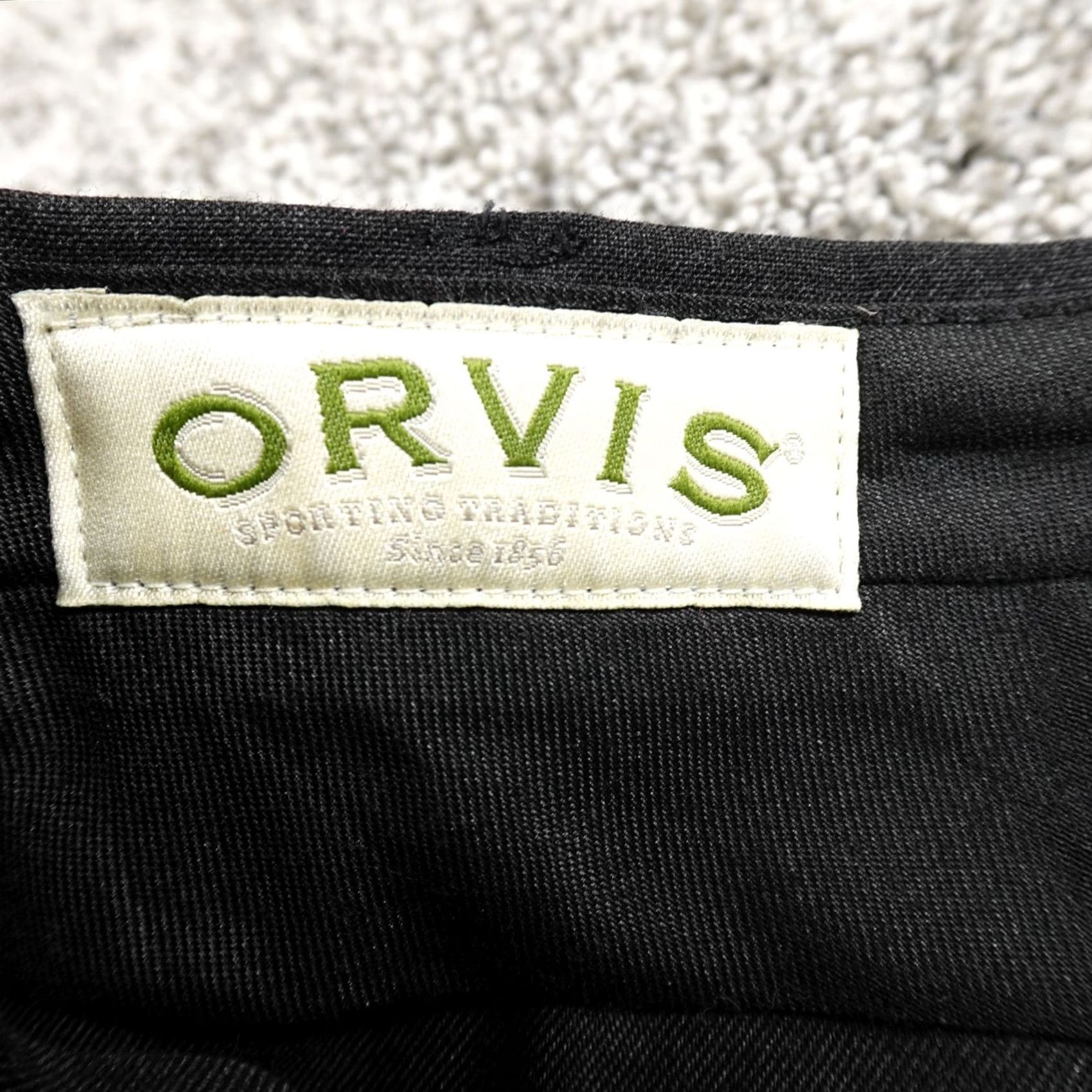 Orvis Orvis Pants Mens 36X32 Black Wool Tweed Dress Slacks Flat Front USA VTG Size US 36 / EU 52 - 6 Thumbnail