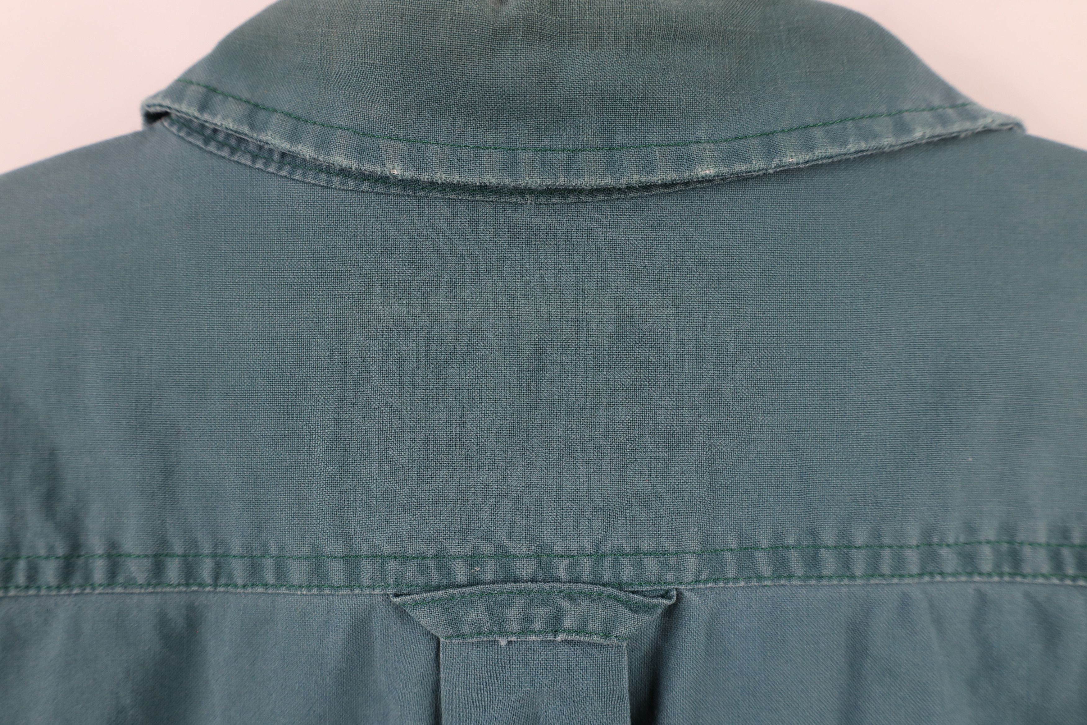 Cabelas × Vintage Vintage 90s Cabelas Bush Short Sleeve Button Shirt Green Size US XL / EU 56 / 4 - 13 Thumbnail