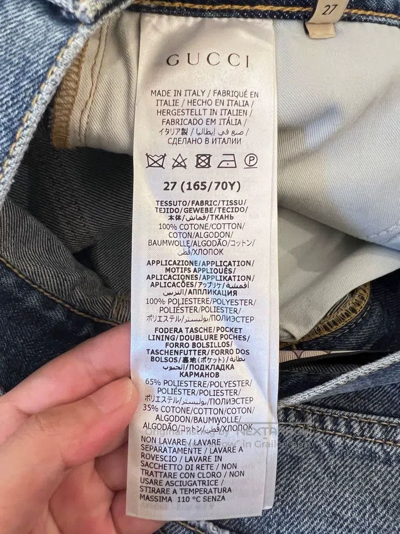 Gucci Gucci Denim shorts star cloud embroidery pattern Size 27" / US 4 / IT 40 - 7 Thumbnail