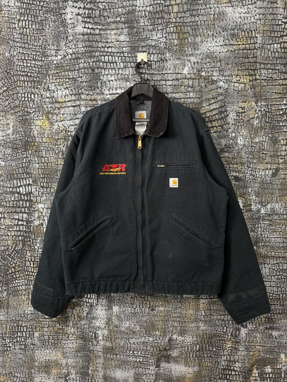 Carhartt Carhartt Detroit Jacket Black ATR Lime Maintenance Services Size US L / EU 52-54 / 3 - 1 Thumbnail