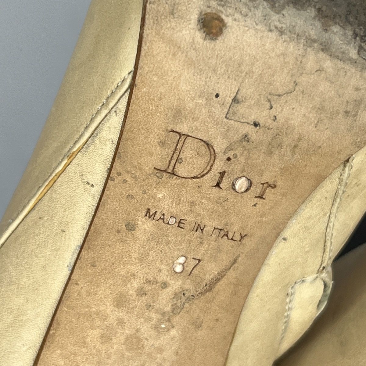 Dior Christian Dior Ankle Buckle Bottine Boots Leather Beige Y2K Size US 6 / IT 36 - 10 Thumbnail