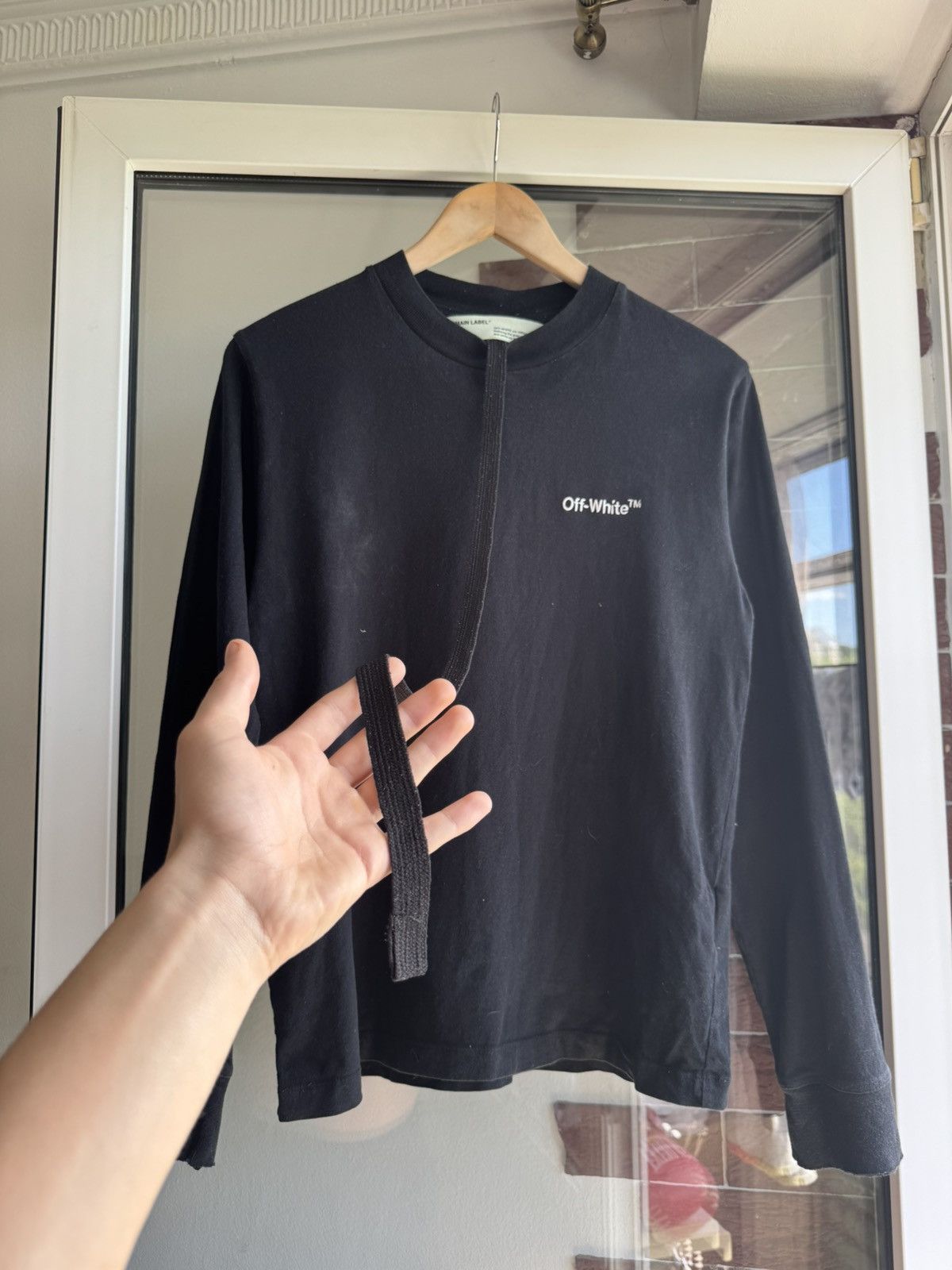 Off-White Off-White Black Long Sleeve Mini Logo Size US S / EU 44-46 / 1 - 5 Thumbnail