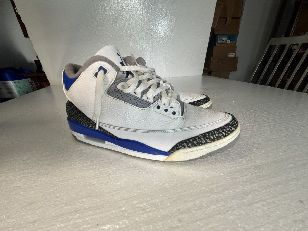 Jordan Brand Sz 14 Air Jordan 3 Racer Blue White Size US 14 / EU 47 - 1 Thumbnail