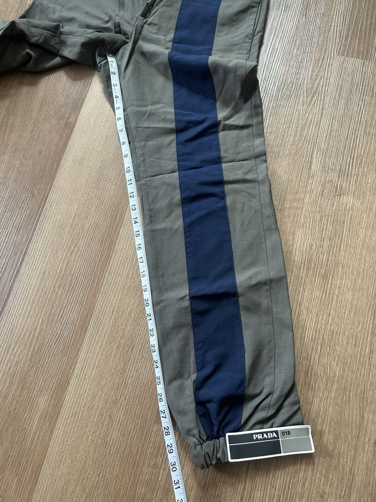 Prada Prada Track Pants Olive/Navy 2018 Size US 31 - 9 Thumbnail