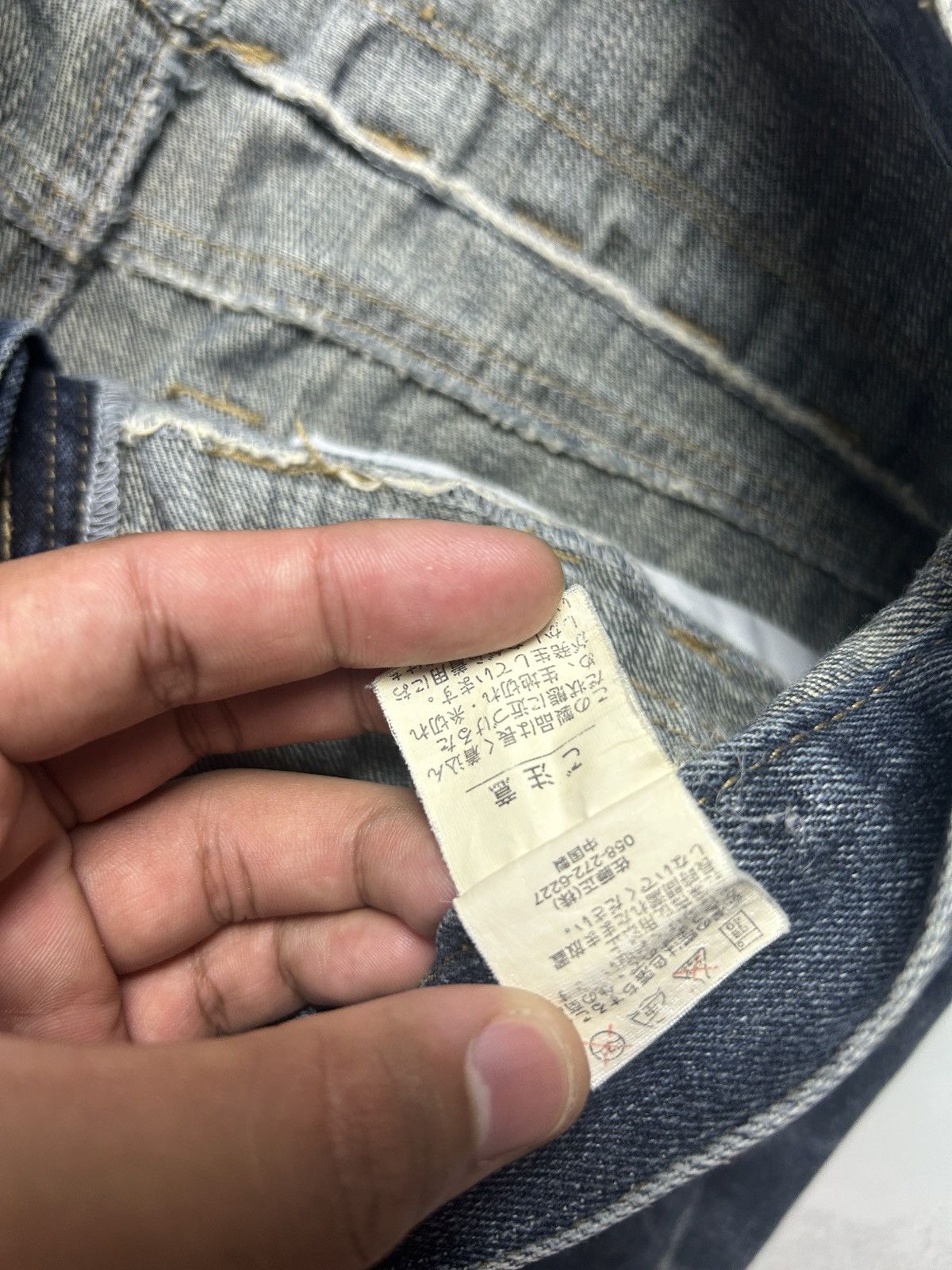 If Six Was Nine Vintage Nylaus Double Waist Sick Thunder Faded Punk Jeans Size US 32 / EU 48 - 8 Thumbnail