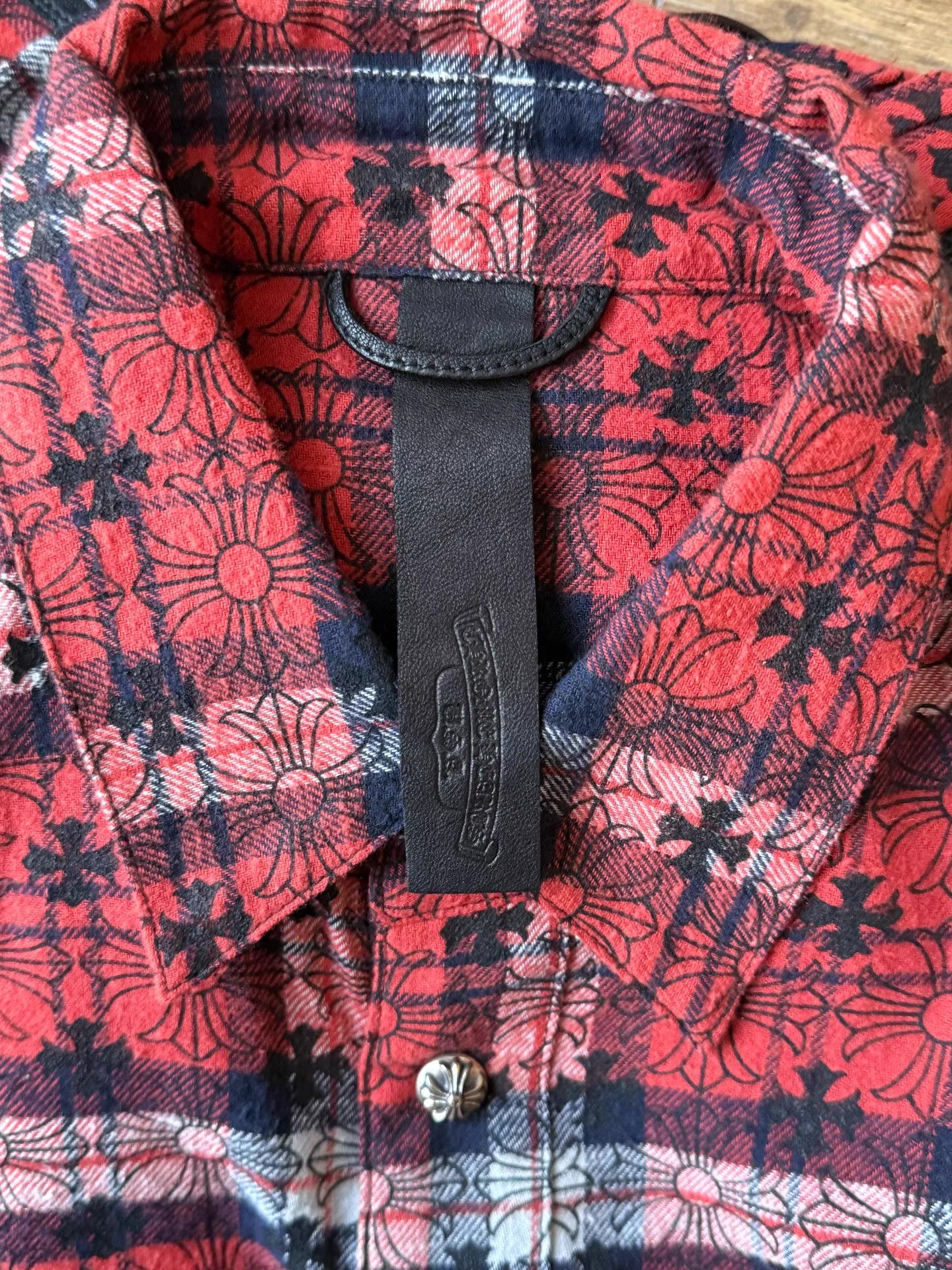 Chrome Hearts Chrome Hearts Black & Red Plaid Shirt Q14 Size US M / EU 48-50 / 2 - 7 Thumbnail