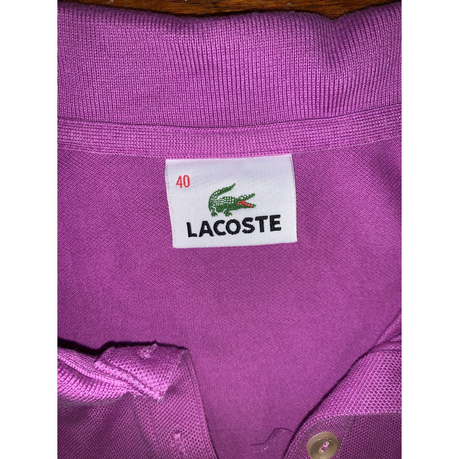 Lacoste Lacoste Purple Polo Shirt Womens Size 40 Crocodile Preppy Size XS / US 0-2 / IT 36-38 - 6 Thumbnail