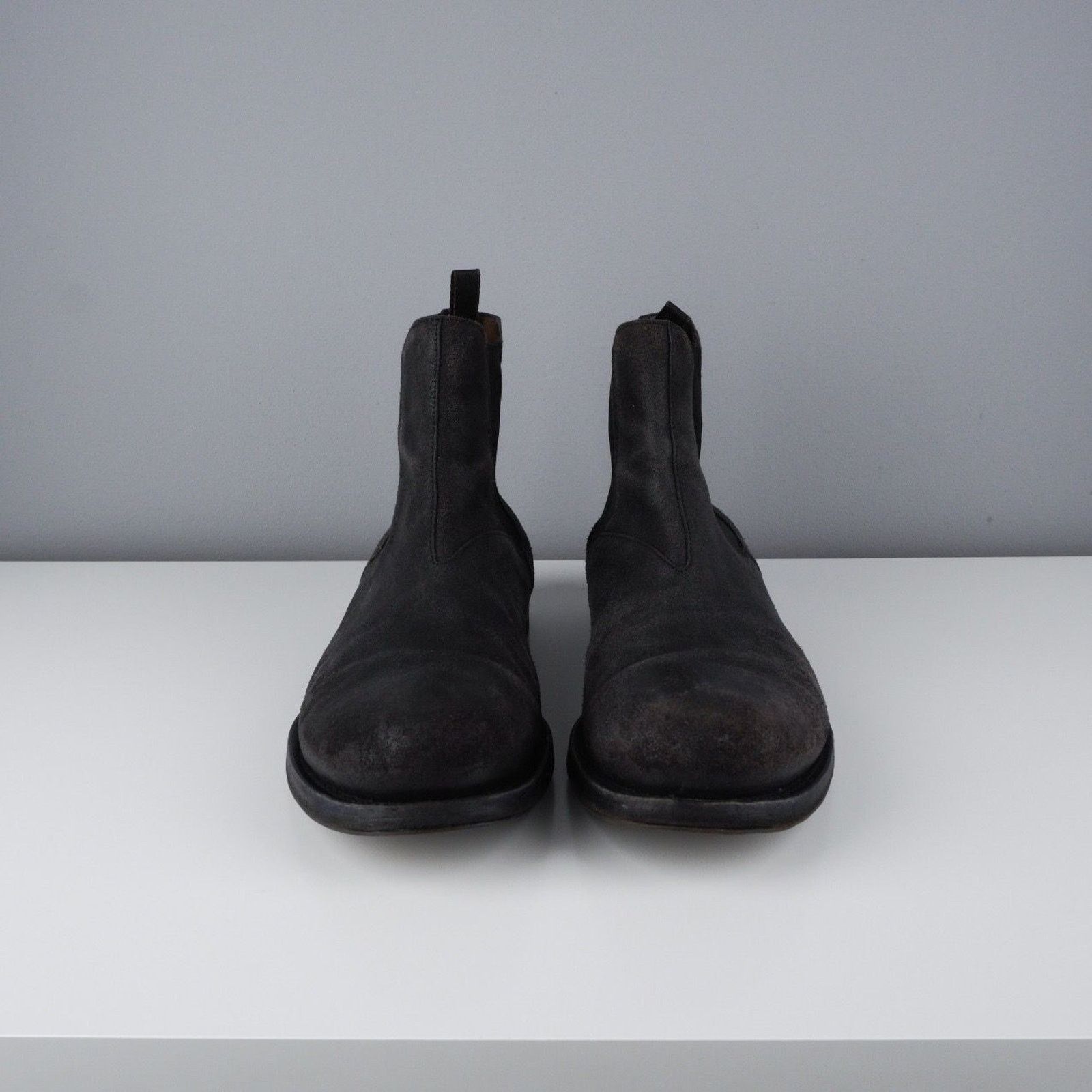 Jil Sander Jil sander black waxed leather vintage boots Size US 10 / EU 43 - 2 Thumbnail