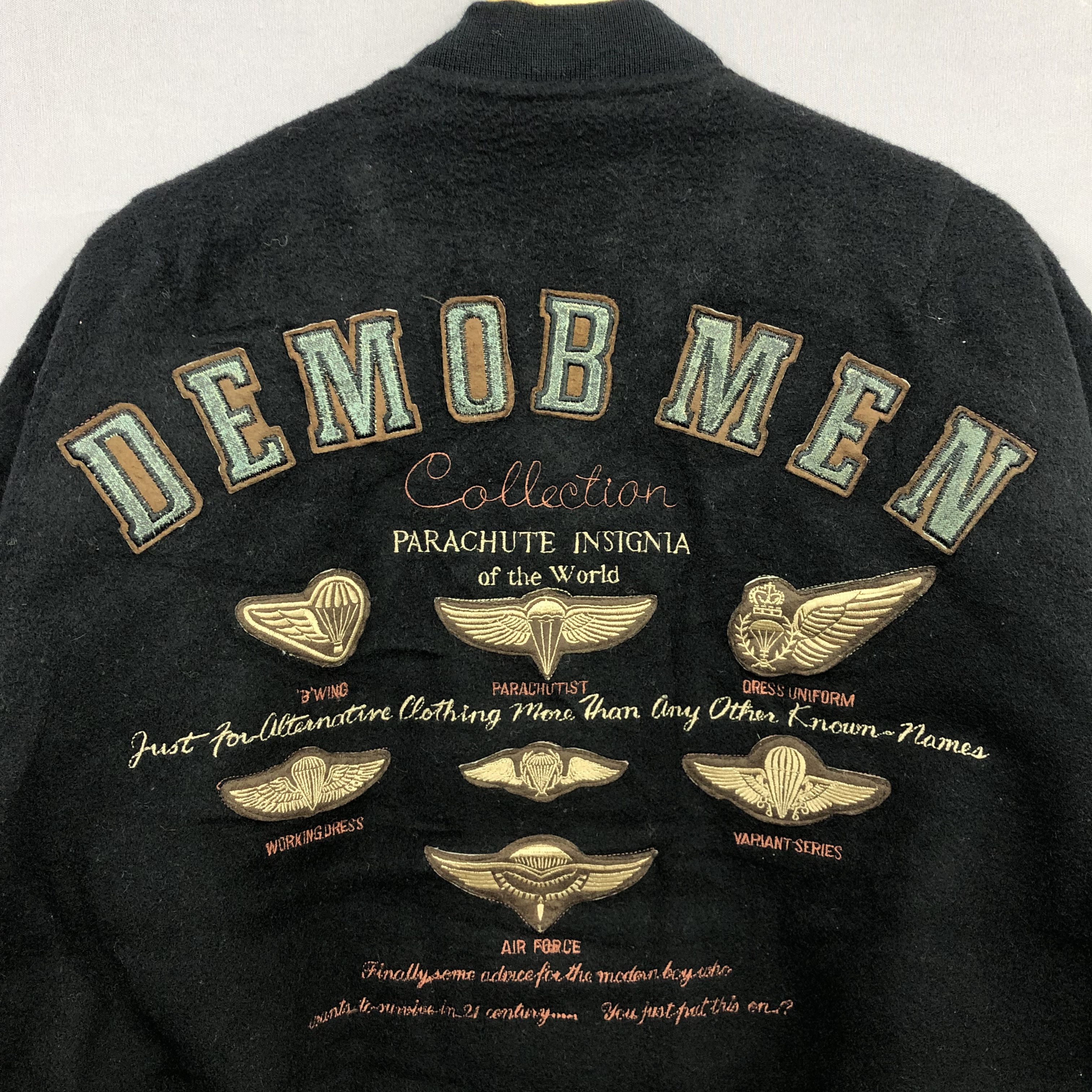 Vintage Vintage Demobmen Letterman Varsity Wool Bomber Jacket Size US L / EU 52-54 / 3 - 5 Thumbnail