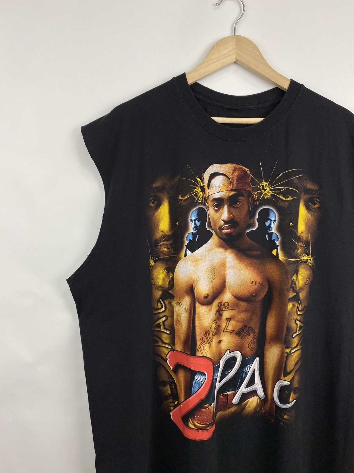 Band Tees × Rap Tees 🇺🇸 Vintage 90s Tupac Shakur All Eyez On Me Rare Retro Y2K rap Size US XL / EU 56 / 4 - 2 Thumbnail