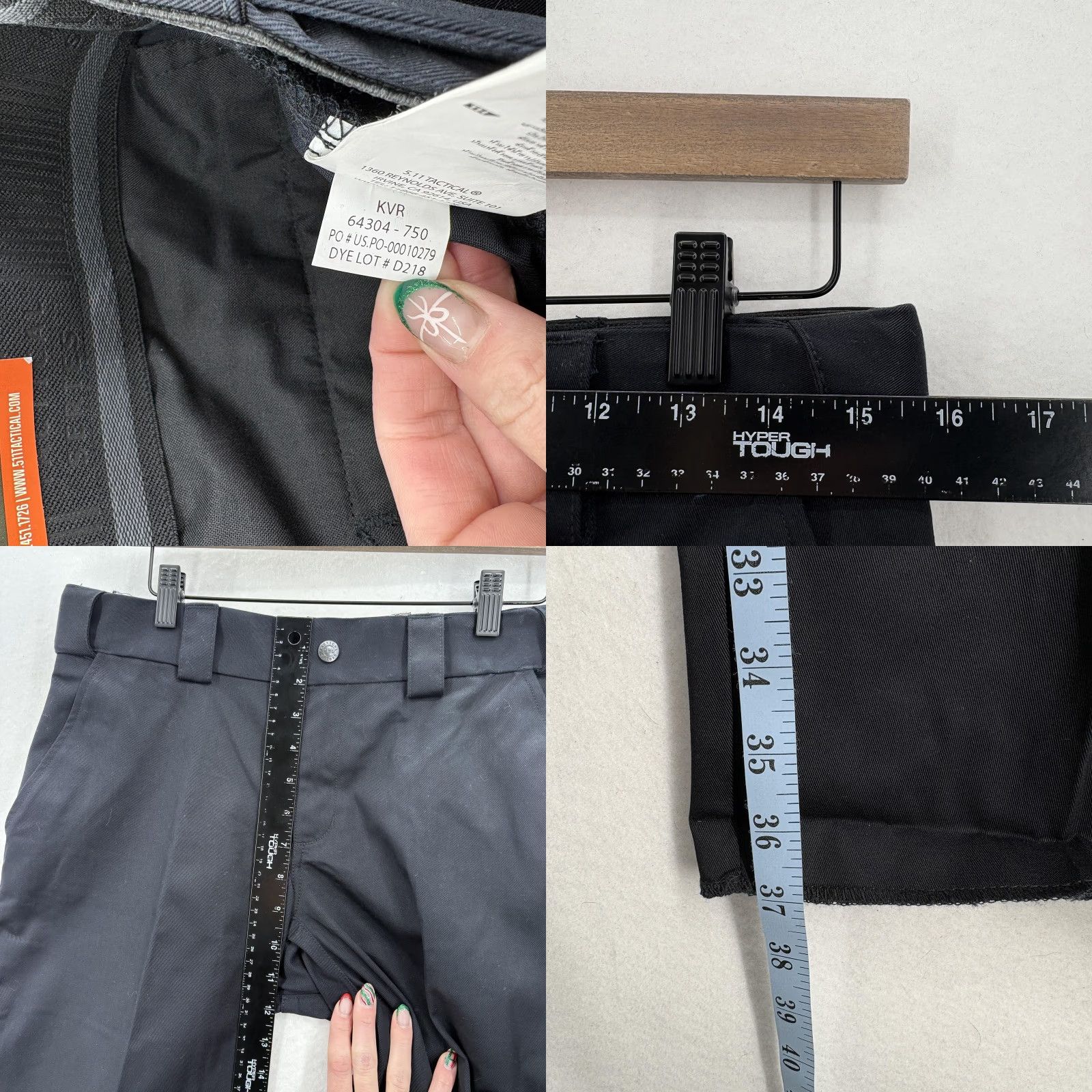 Vintage 5.11 Tactical A-Class PDU Twill Pants Womens 8 Black Straight Fit Unhemmed Work Pants Size 30" / US 8 / IT 44 - 8 Thumbnail