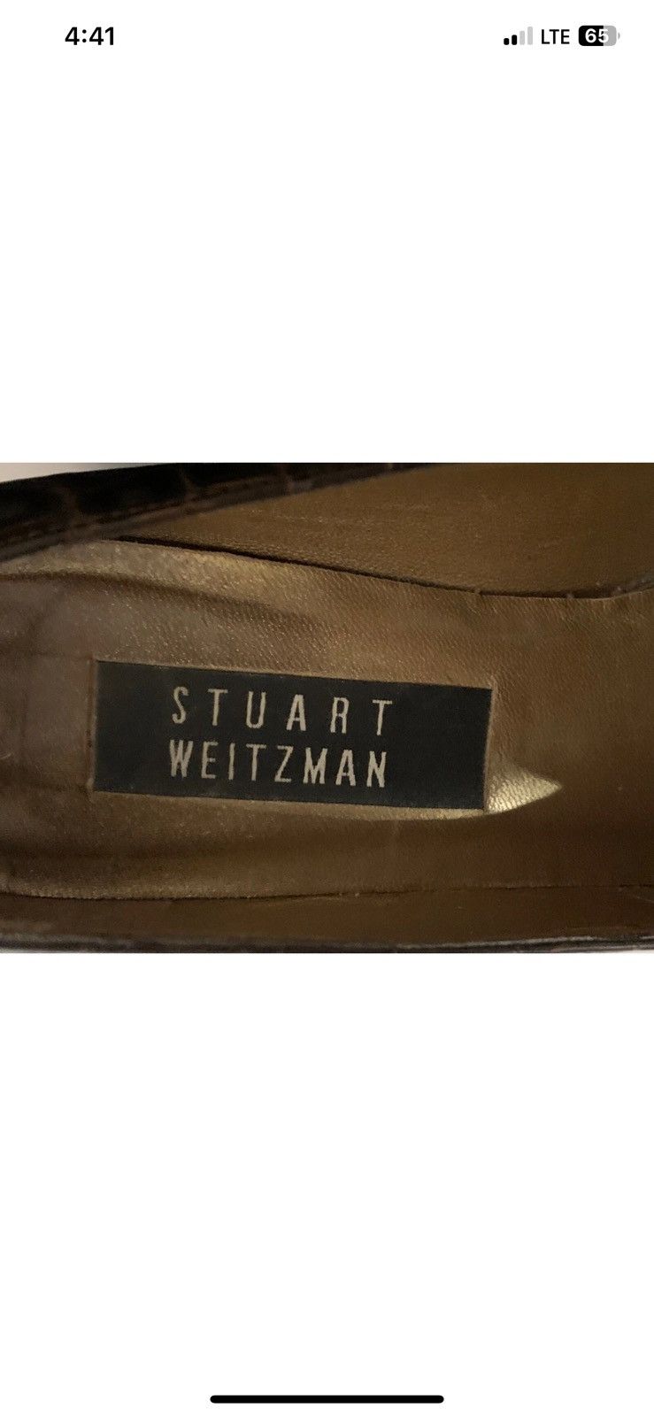 Stuart Weitzman Stuart weitzman womens sz 8.5AA croc print chocolate heels Size US 8.5 / IT 38.5 - 11 Thumbnail