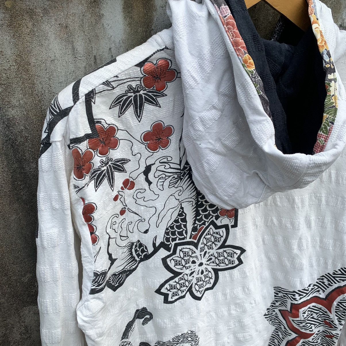 Japanese Brand VINTAGE JAPANESE TRADITIONAL SUKAJAN KOI ZIPHOODIE Size US L / EU 52-54 / 3 - 8 Thumbnail