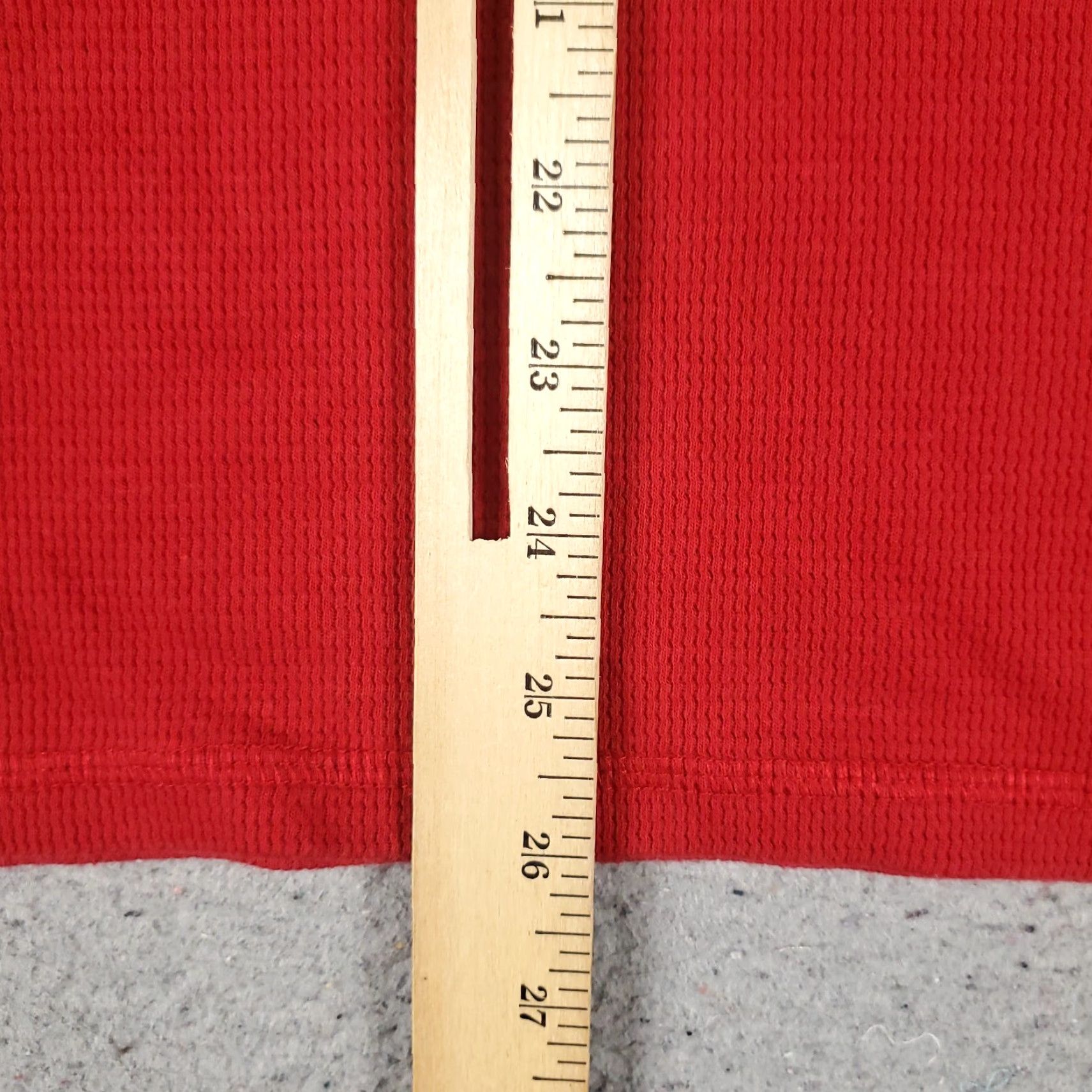 Ralph Lauren Ralph Lauren Long Sleeve T-Shirt Mens Large Red Thermal Crew Neck Waffle Knit Size US L / EU 52-54 / 3 - 7 Thumbnail