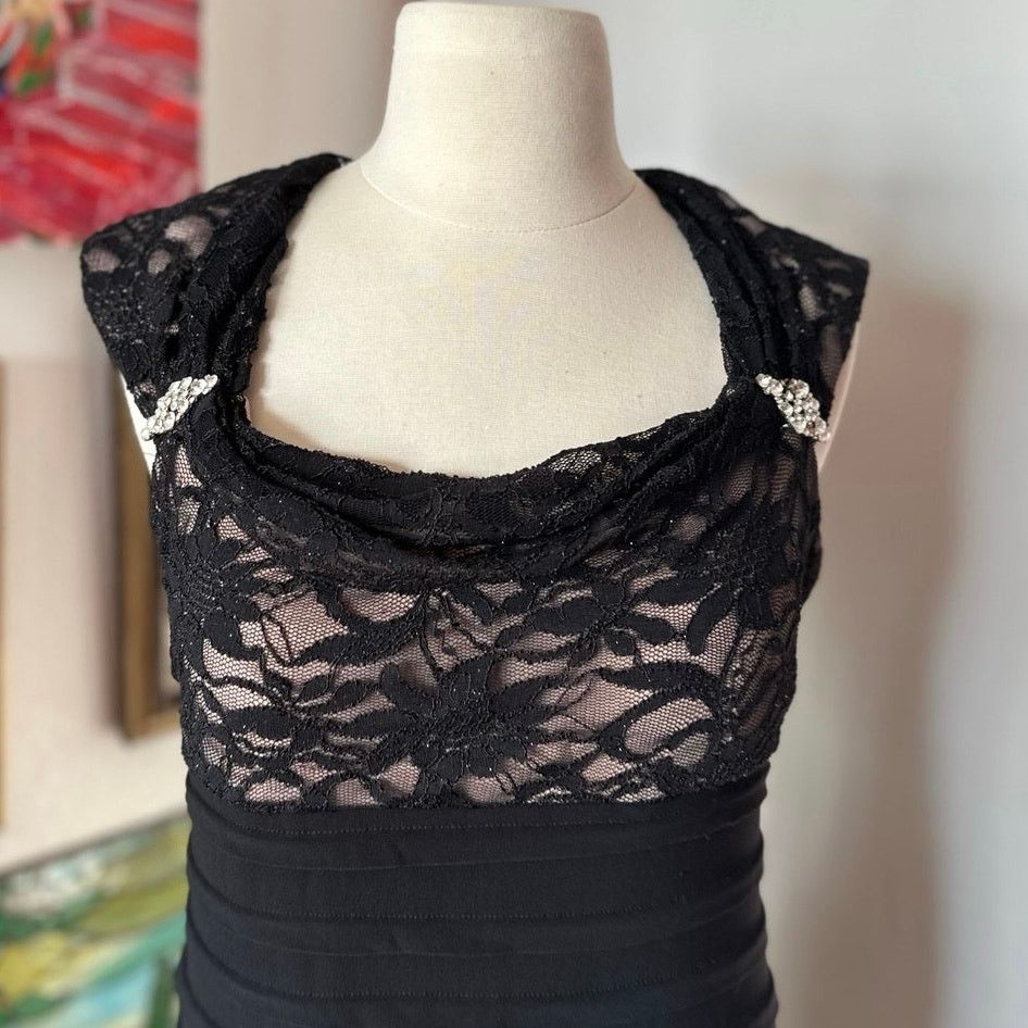 ladies black funeral dress Funeral Dress in Black For Women & Ladies Plus Size Outfit by MQ1993 main image 0