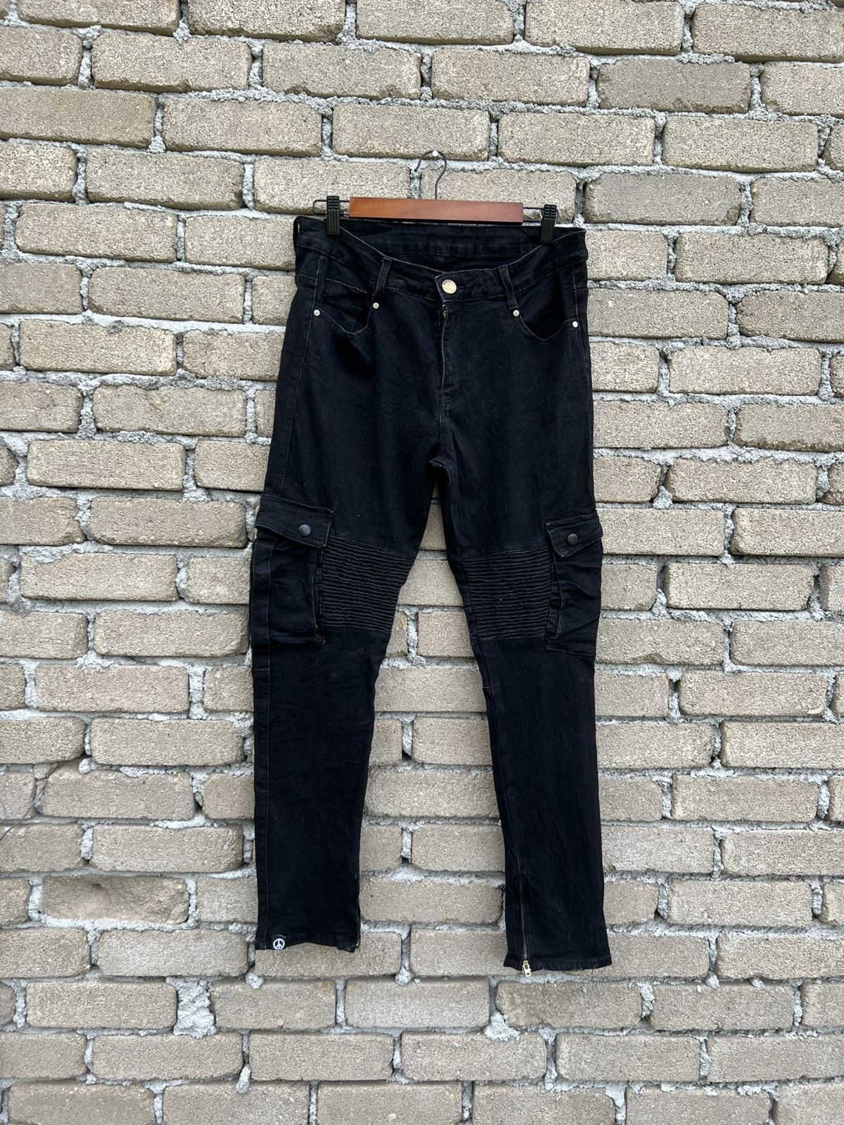 Japanese Brand Anarchy Cargo Bondage Pants Waist 32" Size US 32 / EU 48 - 2 Thumbnail