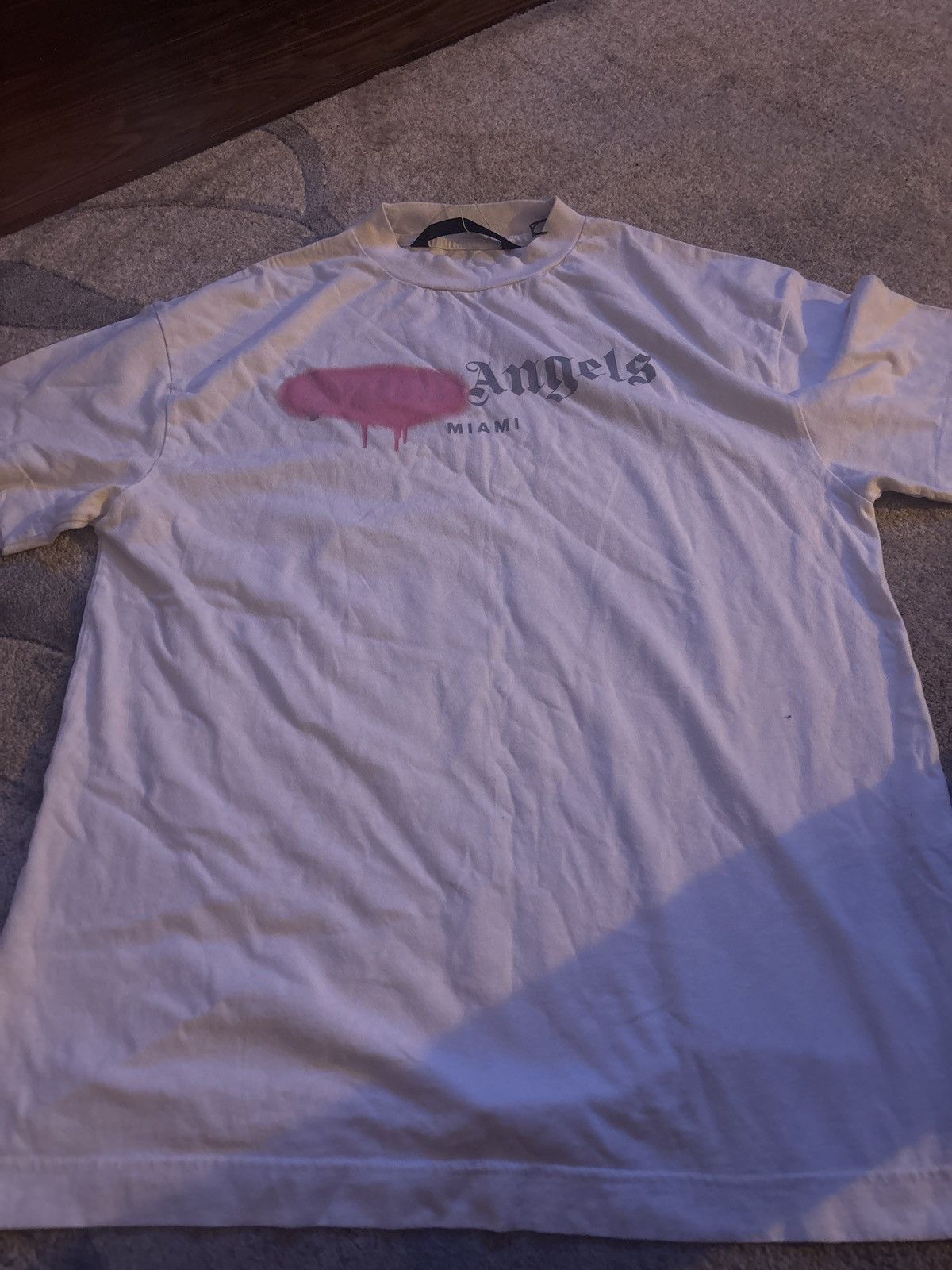 Palm Angels Palm Angels Pink Spray Miami T Shirt Size US XL / EU 56 / 4 - 1 Thumbnail