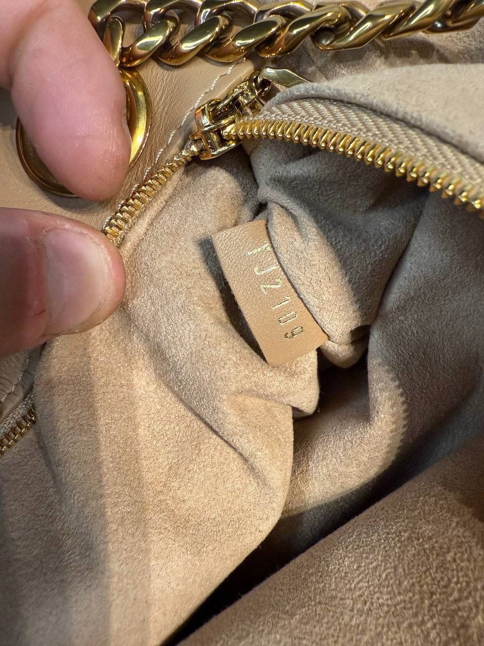 Louis Vuitton LOUIS VUITTON Calfskin New Wave Chain Tote In Noisette Size ONE SIZE - 7 Thumbnail