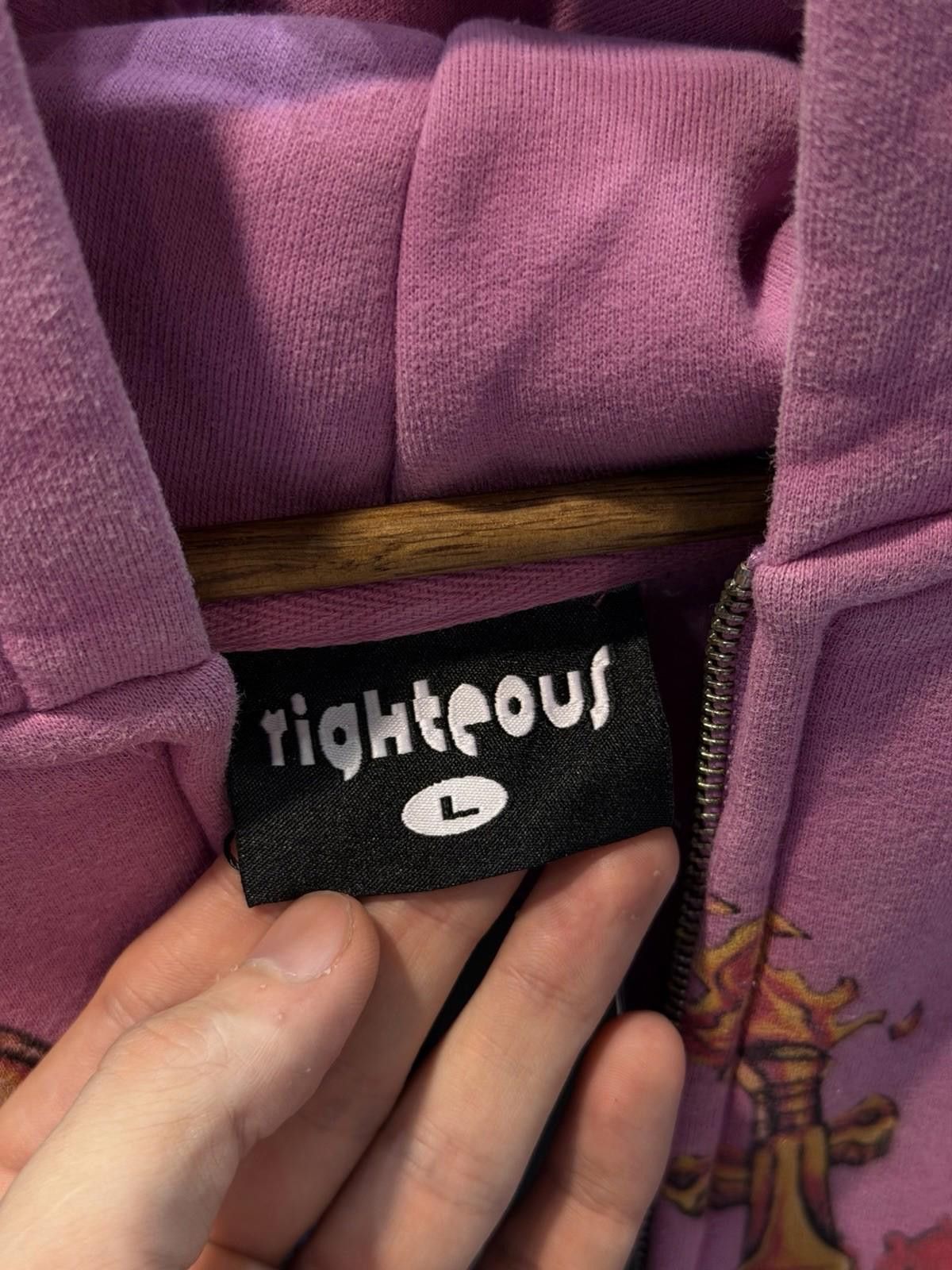 Other L- We Are Righteous Purple Zip Up Jesus Hoodie Size US L / EU 52-54 / 3 - 7 Thumbnail