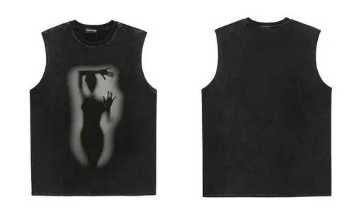 VIBE 90s Design Printed Vintage Tank Top T-Shirt Size US M / EU 48-50 / 2 - 5 Thumbnail