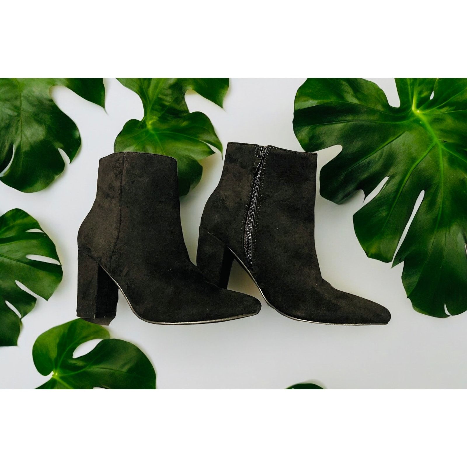 Unknown London Women's Ankle Boots Black Chunky High Heel Shoes Sz6 Size US 6 / IT 36 - 1 Thumbnail