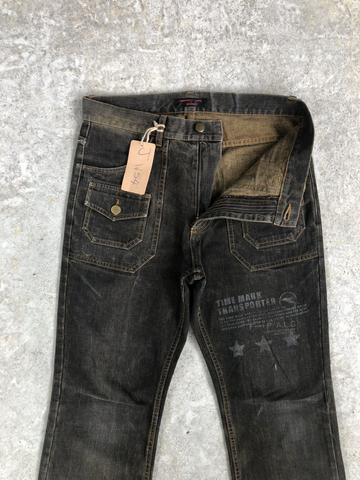 If Six Was Nine × Japanese Brand Japanese Crosbec Flared Jeans Distressed Denim Size US 30 / EU 46 - 3 Thumbnail