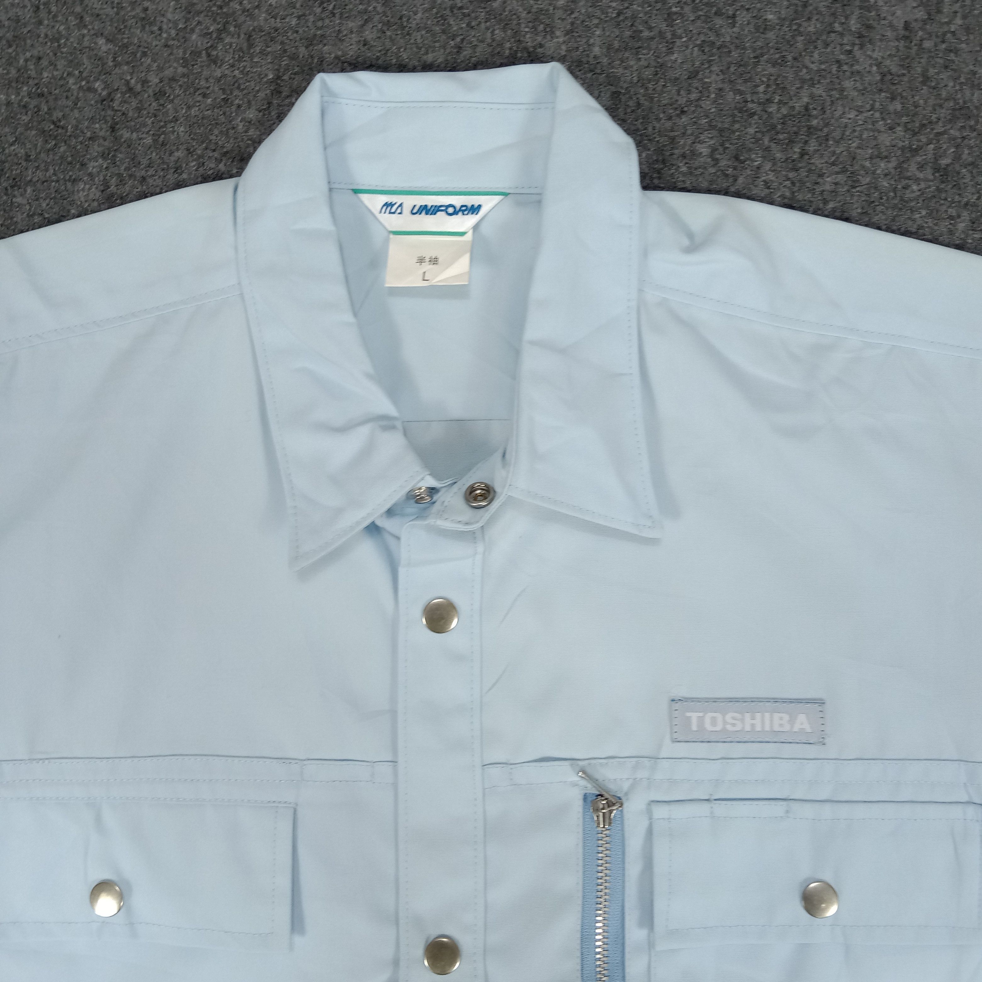 Vintage Toshiba Japanese Electronic Technician Jacket Size US L / EU 52-54 / 3 - 3 Thumbnail