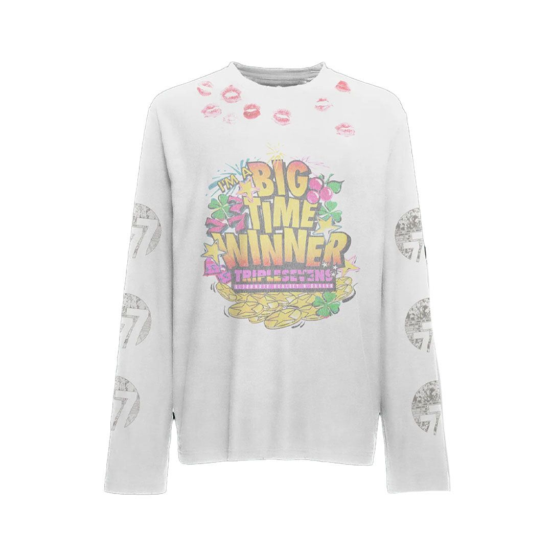 Lucky Kiss White Tee