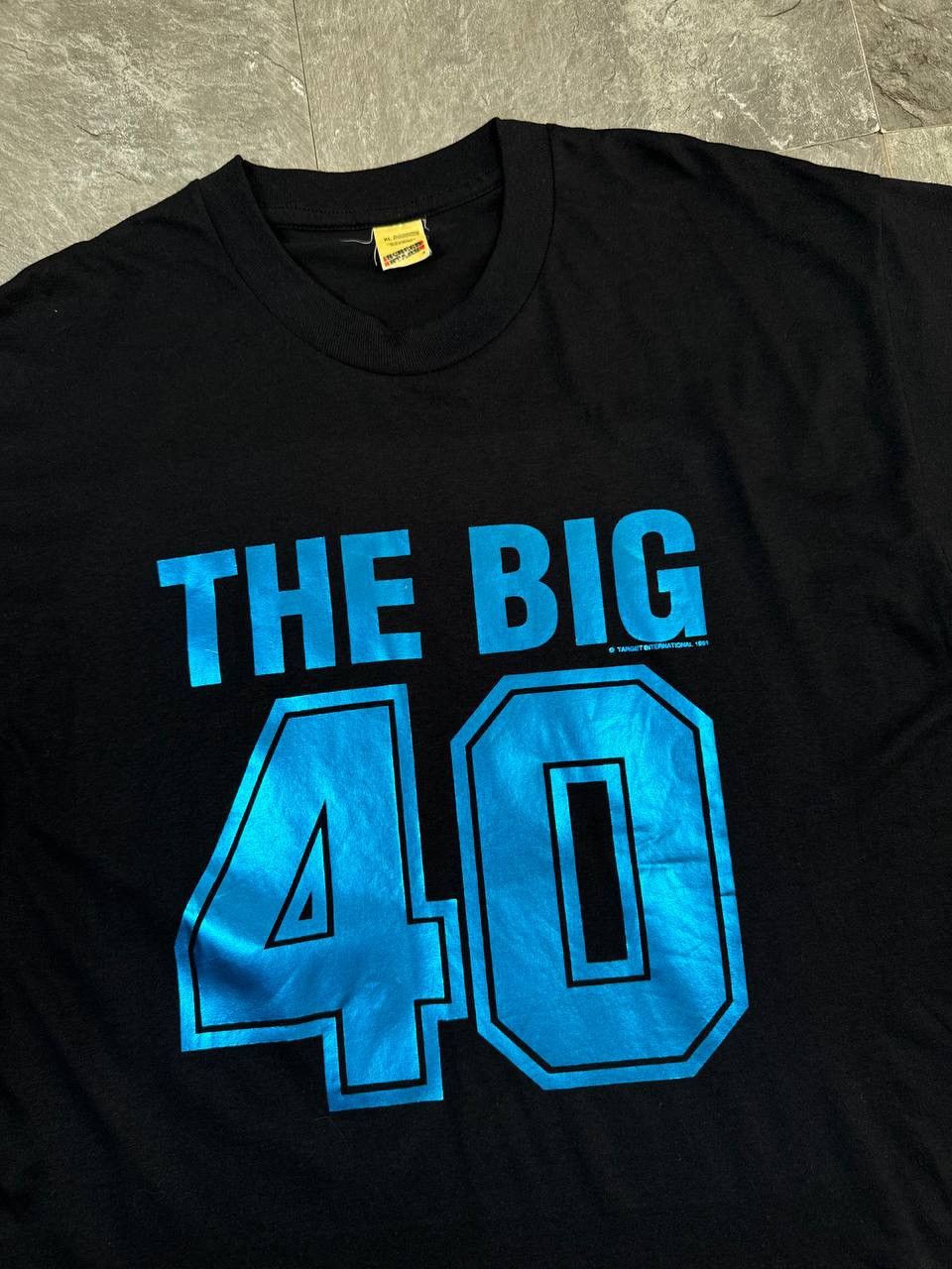 Vintage Vintage 1991 Screen Stars "The Big 40" Blue Graphic Tee XL Size US XL / EU 56 / 4 - 2 Thumbnail
