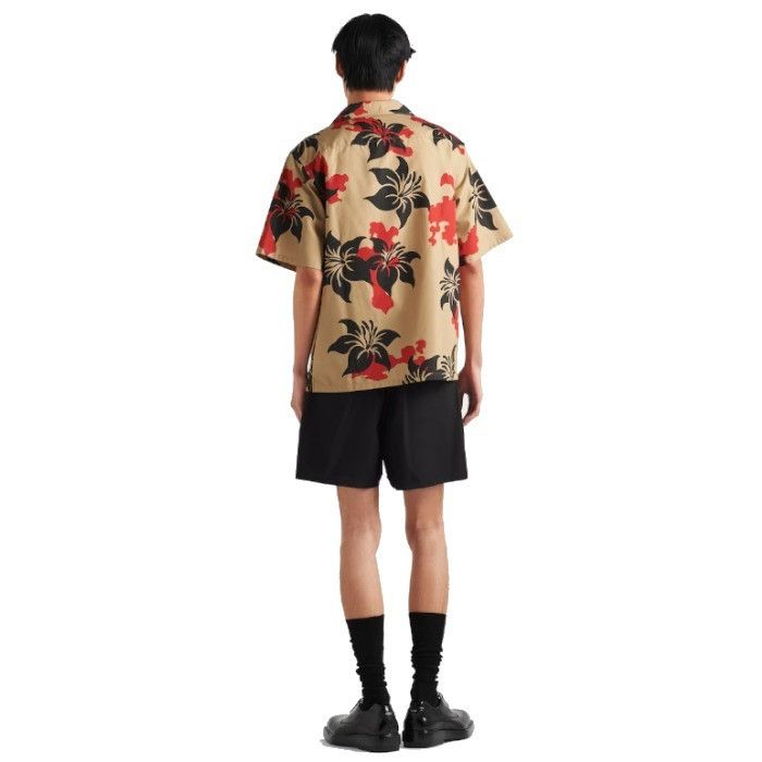Prada o1bcso1str1025 Popeline Ibiscus Shirt in Multicolor Size US S / EU 44-46 / 1 - 5 Thumbnail