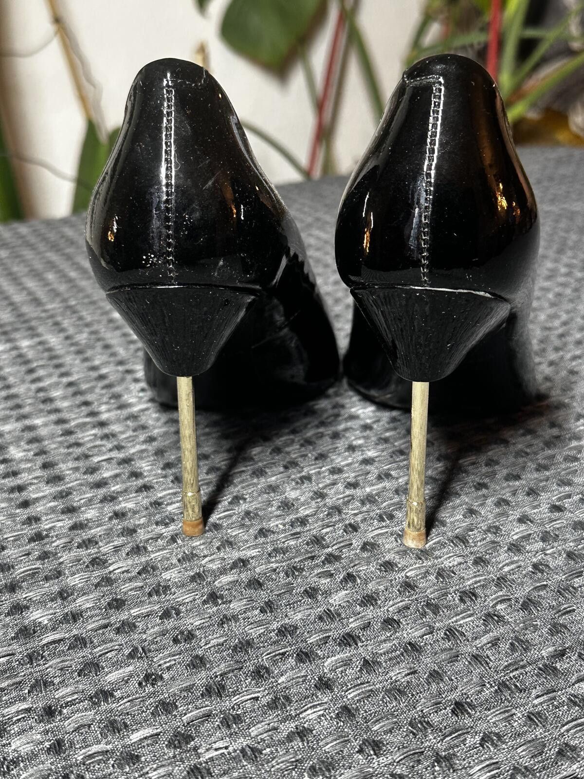 Kurt Geiger Kurt Geiger Black Patent Leather Pointed Toe Pumps Size US 4.5 / IT 34.5 - 4 Thumbnail